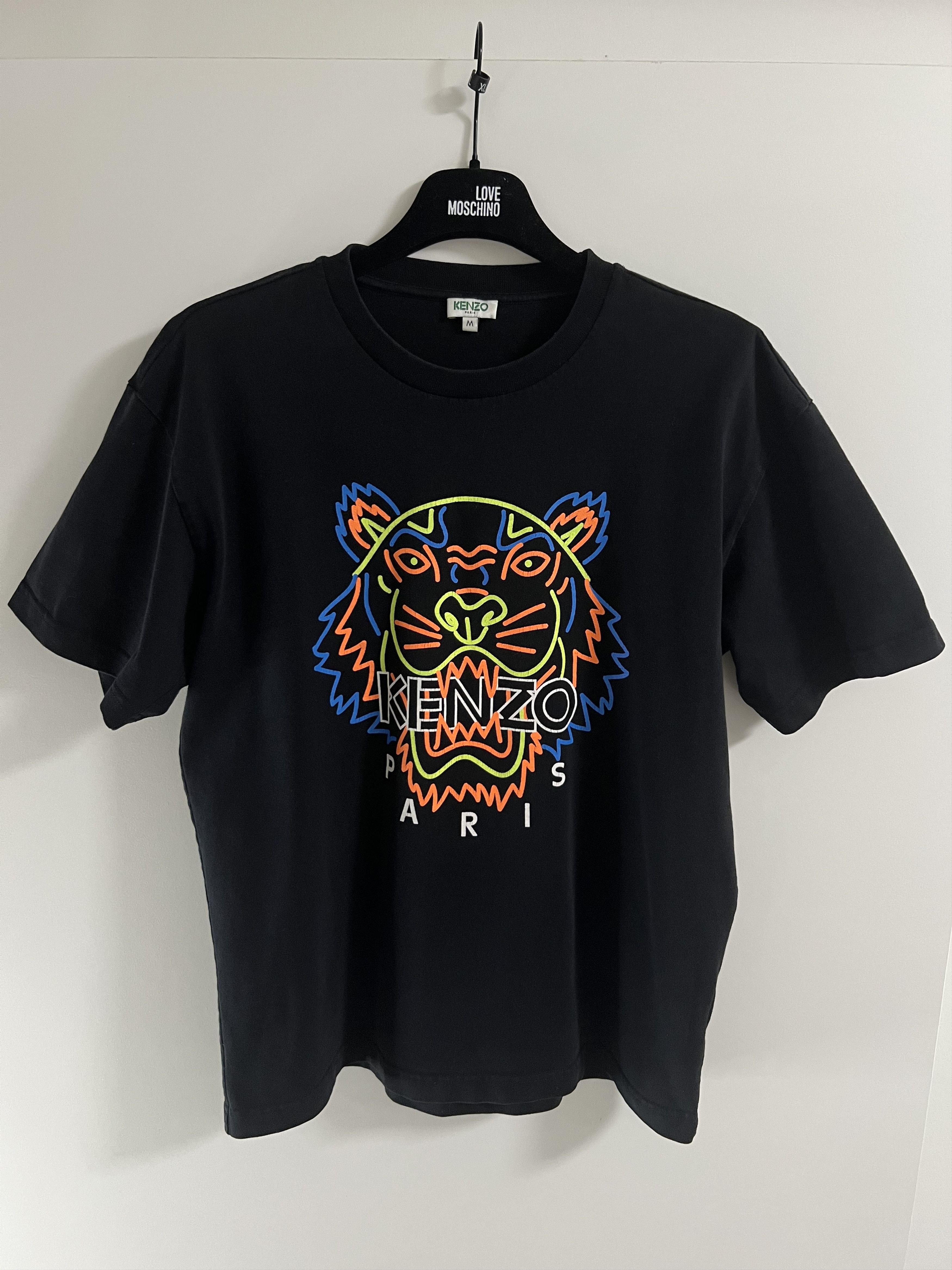 Kenzo Black Neon Tiger T-Shirt Size US M / EU 48-50 / 2 - 2 Thumbnail