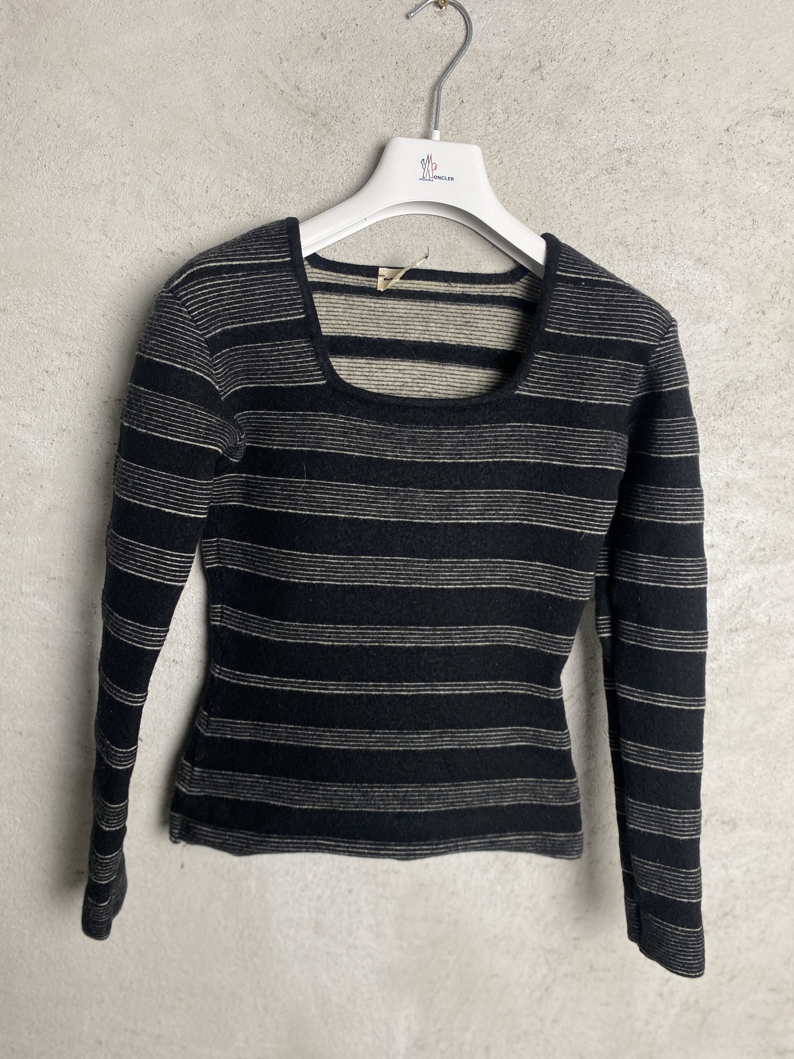 Mugler Mugler vintage striped sweater knitwear rare luxury Size XS / US 0-2 / IT 36-38 - 1 Thumbnail