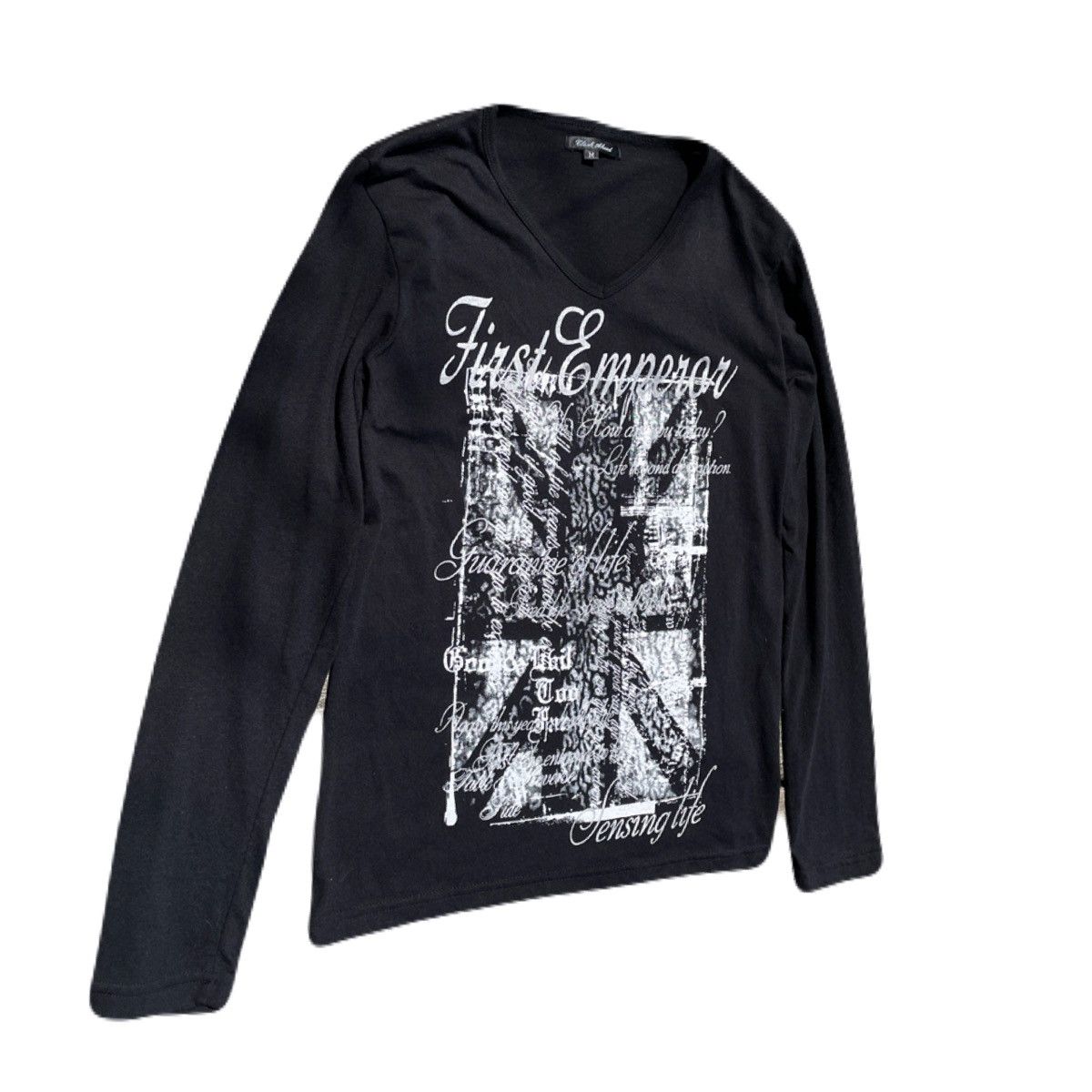 If Six Was Nine 2000s Japanese archive Vkei Glitter Poem Long Sleeve Tee Size US S / EU 44-46 / 1 - 3 Thumbnail