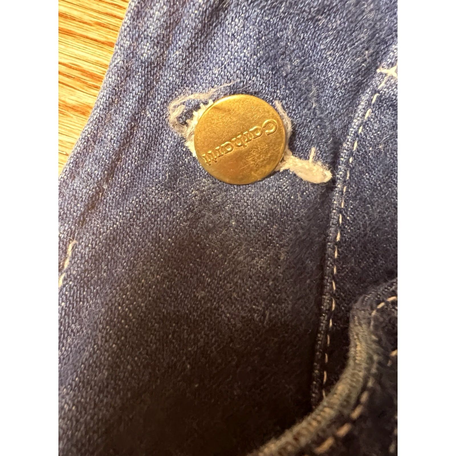 Carhartt VINTAGE Carhartt Overalls Men 42 x 32 Denim Workwear 90s Blue 5-Pocket Button Closure Jeans Regular Fit Mens Size US 42 / EU 58 - 4 Thumbnail
