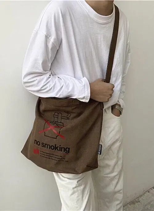 Japanese Brand Graphic print canvas shoulder bag messenger bag Size ONE SIZE - 3 Thumbnail