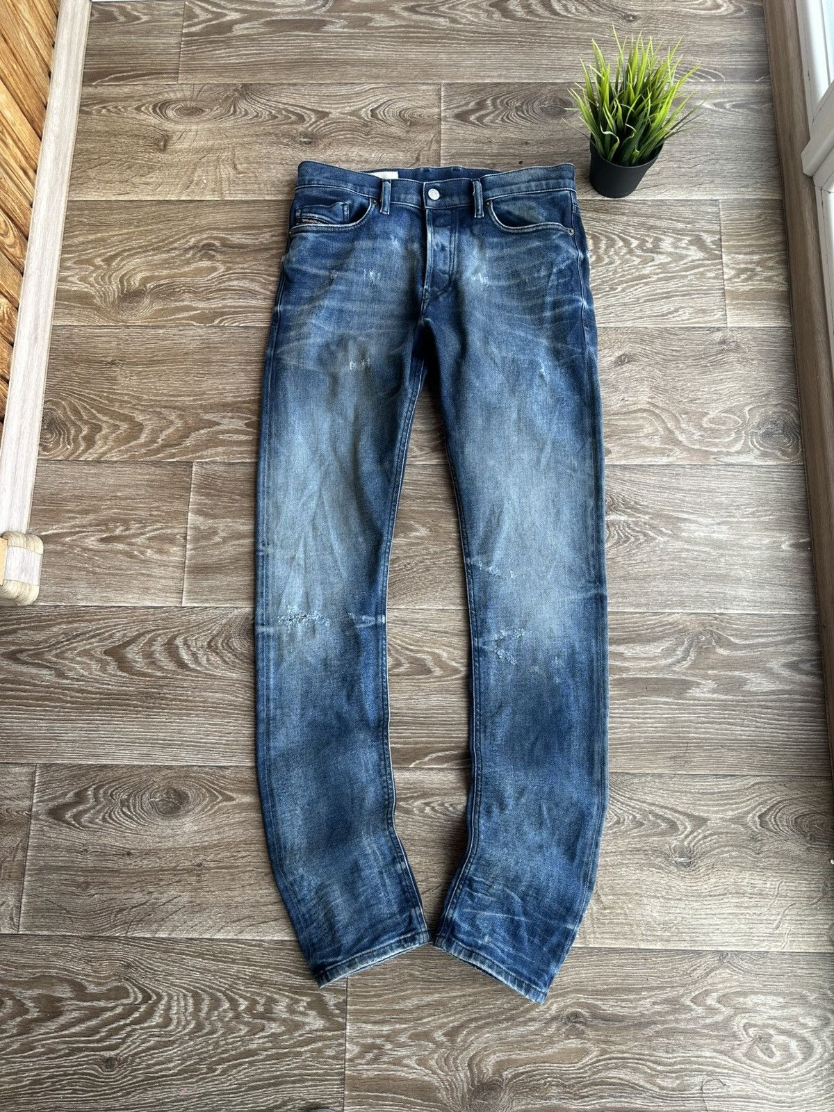 Diesel 🔥 Diesel Tepphar Vintage Denim Jeans Pants 29x34 Slim Skinny Size US 29 - 3 Thumbnail