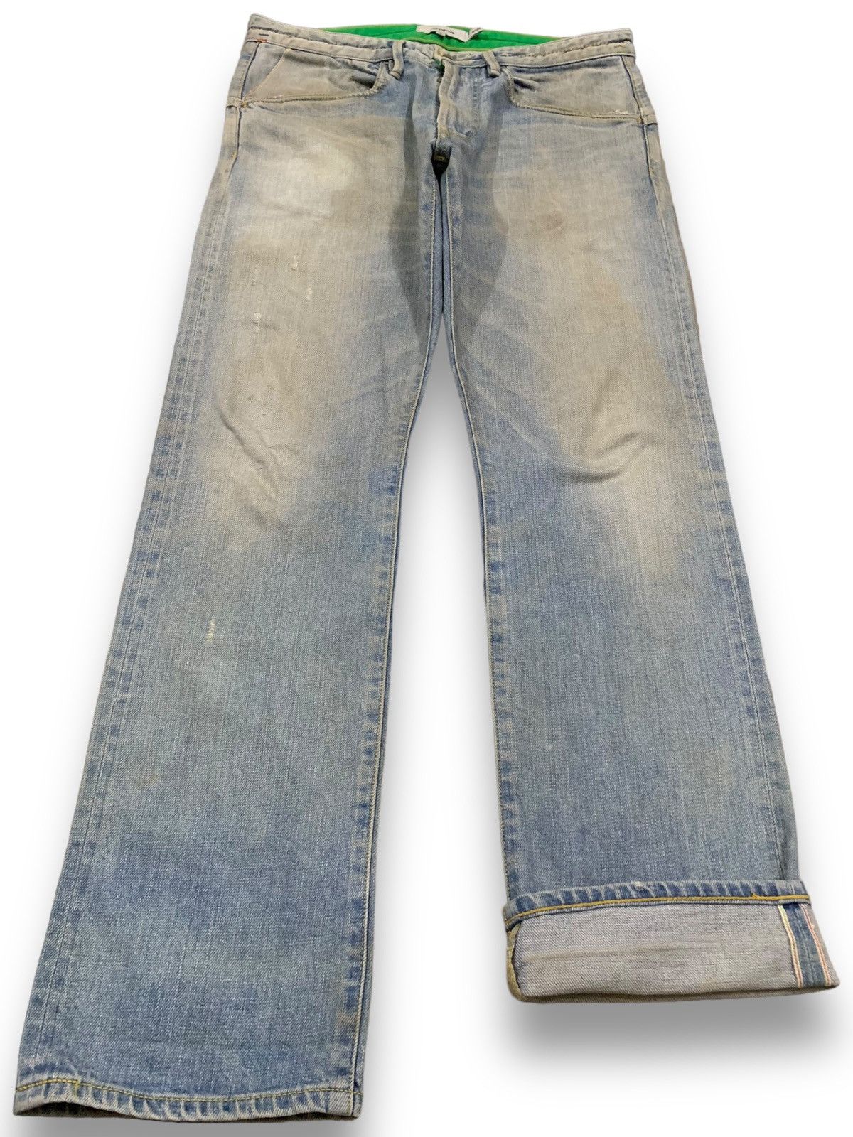 Nonnative × Undercover Vintage Nonnative Selvedge Mud Wash Ripped Grunge Jeans Size US 32 / EU 48 - 1 Thumbnail