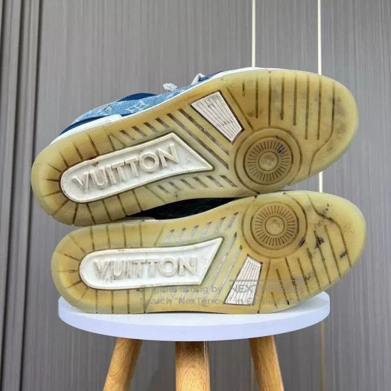 Louis Vuitton louis vuitton blue denim trainer sneakers. Size US 6.5 / EU 39-40 - 5 Thumbnail