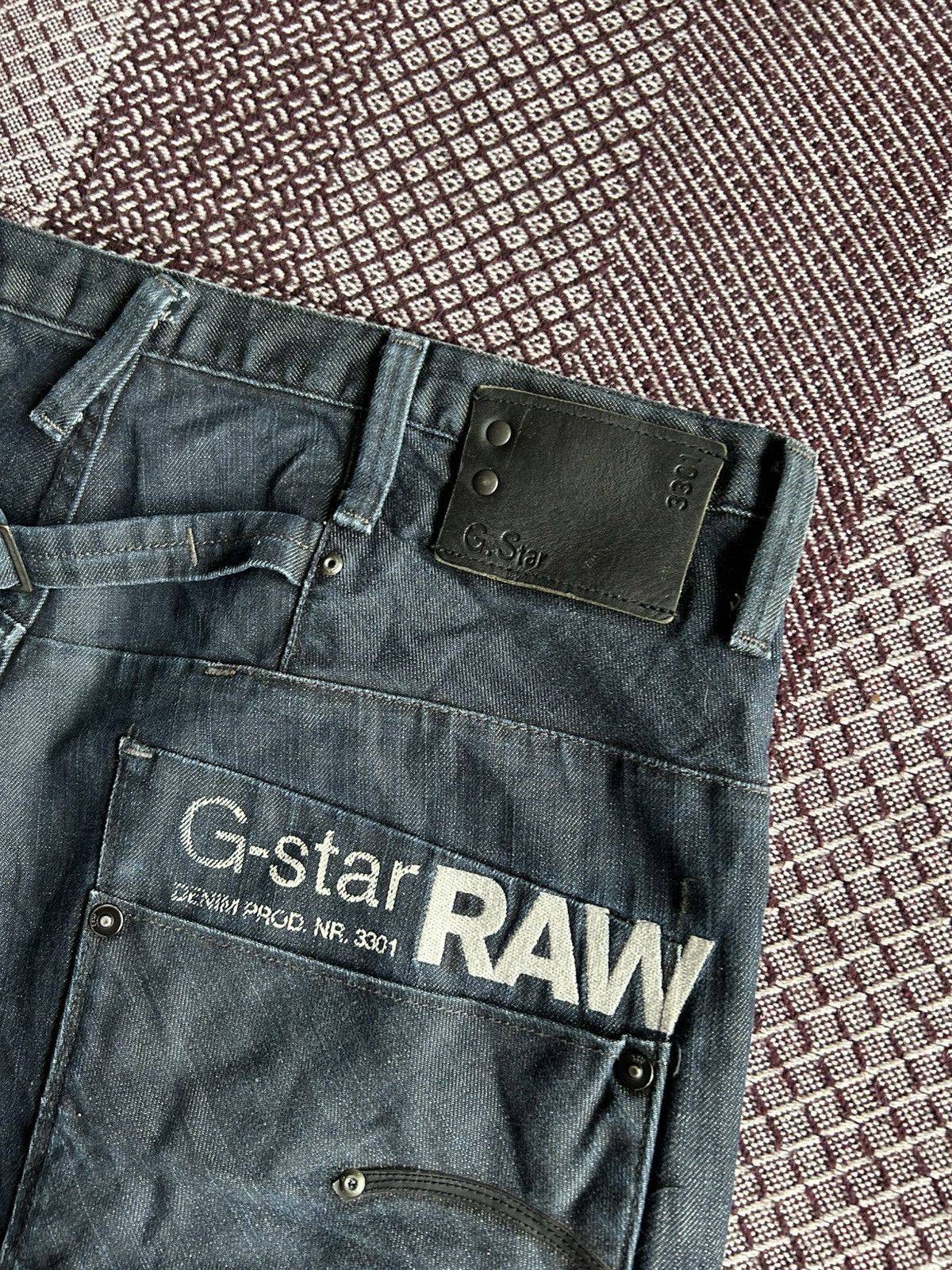 G-Star × Vintage Vintage G-star Raw GS Blade Embro Loose Denim Shorts Size 33 Size US 33 - 6 Thumbnail