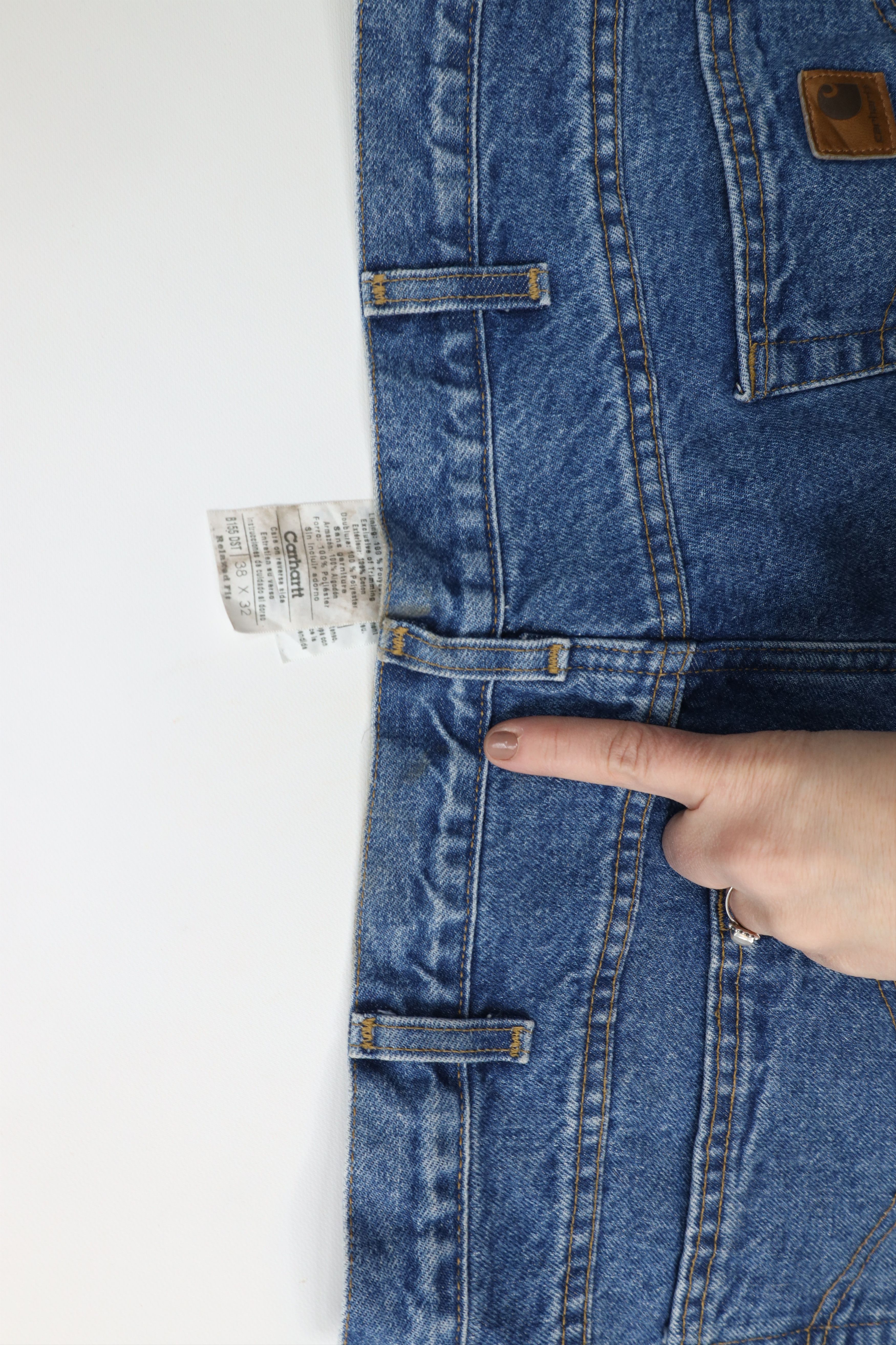 Carhartt Vintage Carhartt Relaxed Fleece Lined Wide Leg Denim Jeans Size US 38 / EU 54 - 15 Thumbnail