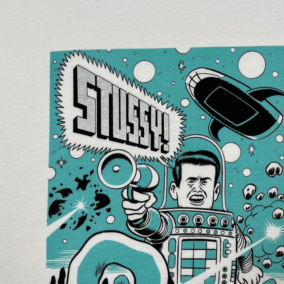 Stussy Stussy x Daniel Clowes y2k cropped big logo tee Size US L / EU 52-54 / 3 - 10 Thumbnail