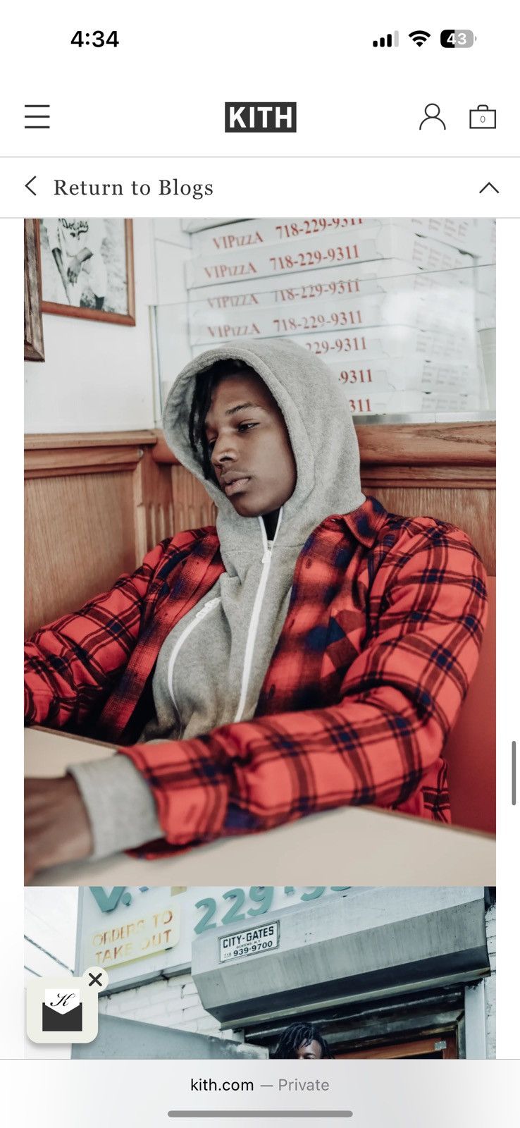 Kith Kith Ones stroke ginza flannel | Grailed