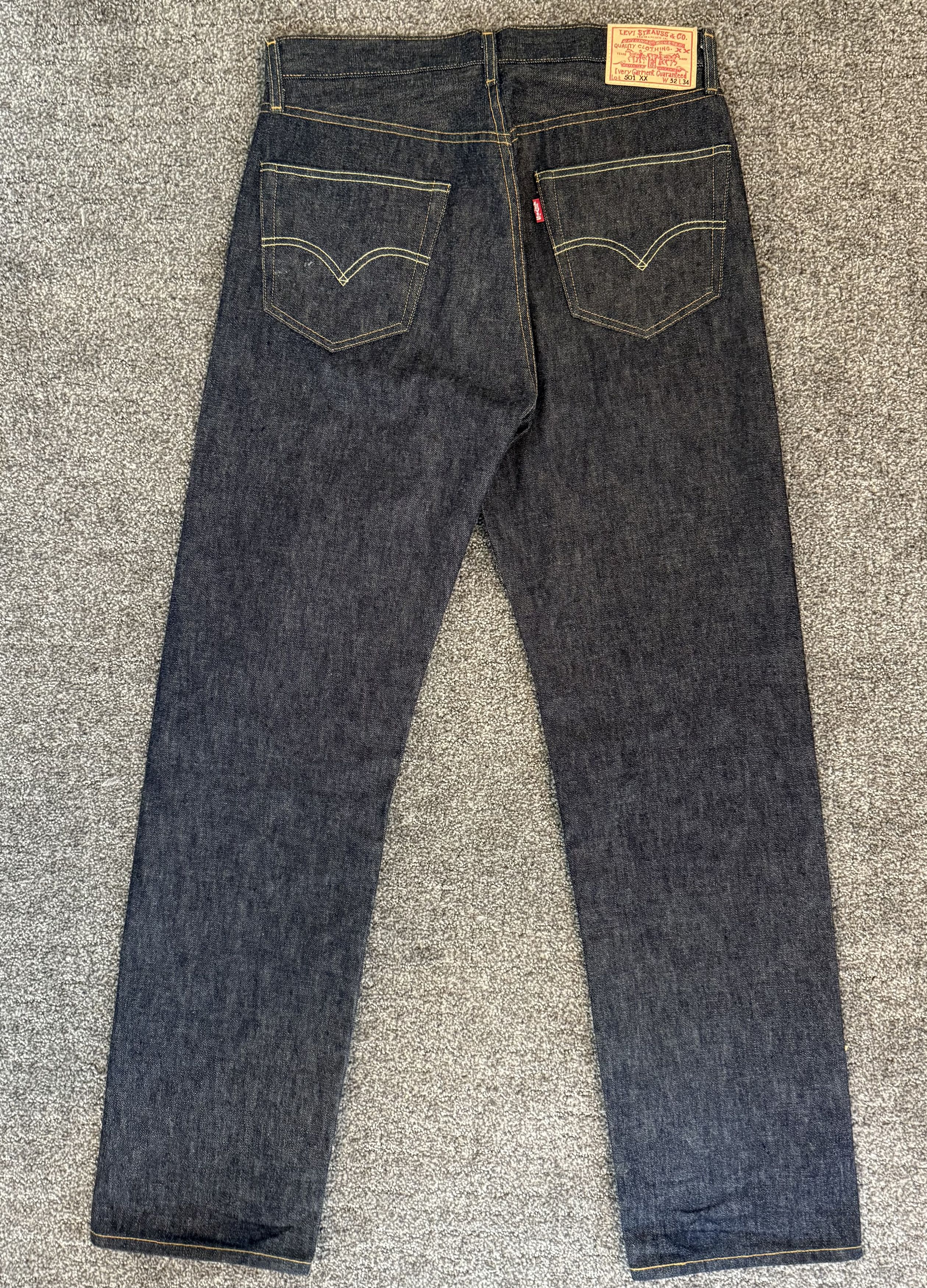 Levi's Vintage Clothing 1955 501 Hand Drawn 32x34 Size US 32 / EU 48 - 2 Thumbnail