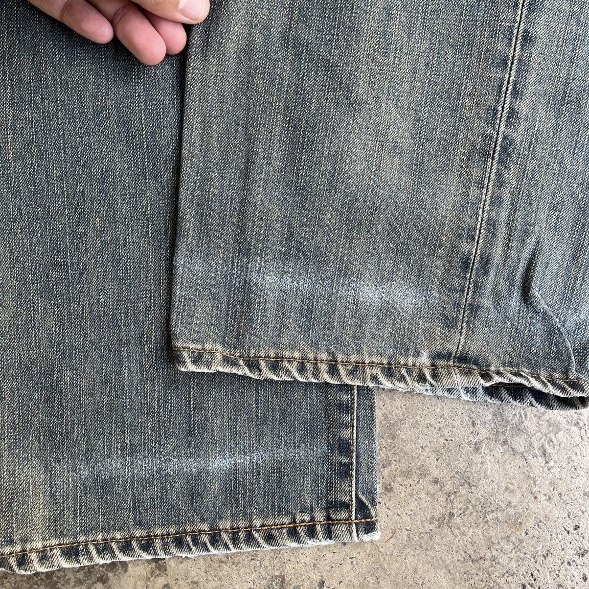 Edwin 🔥Vintage Edwin 503Z Stoned Washed Distress Denim Jeans Size US 35 - 8 Thumbnail