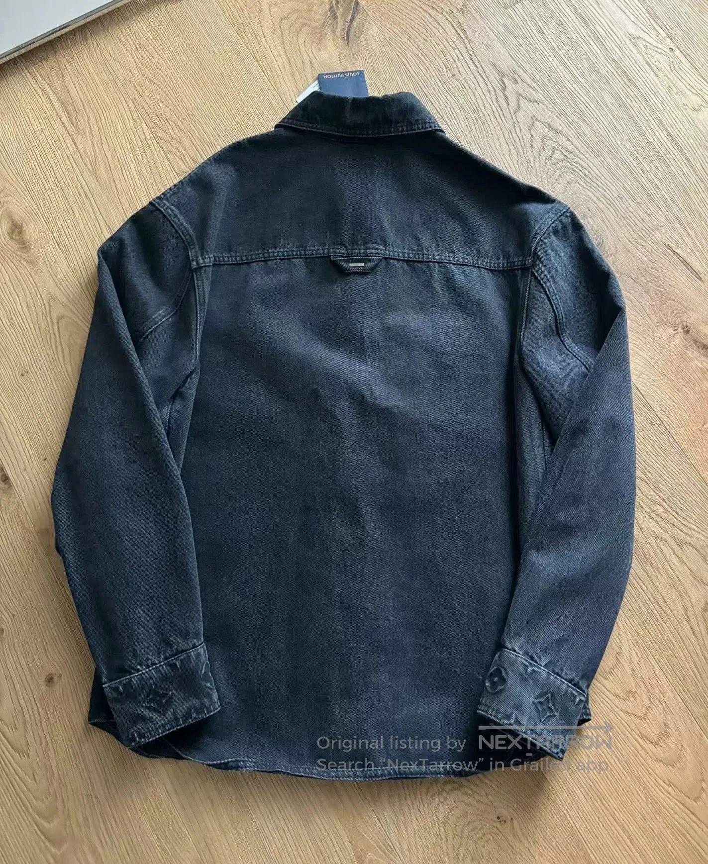 Louis Vuitton Louis Vuitton Black Embossed Monogram Denim Jacket. Size US M / EU 48-50 / 2 - 2 Thumbnail