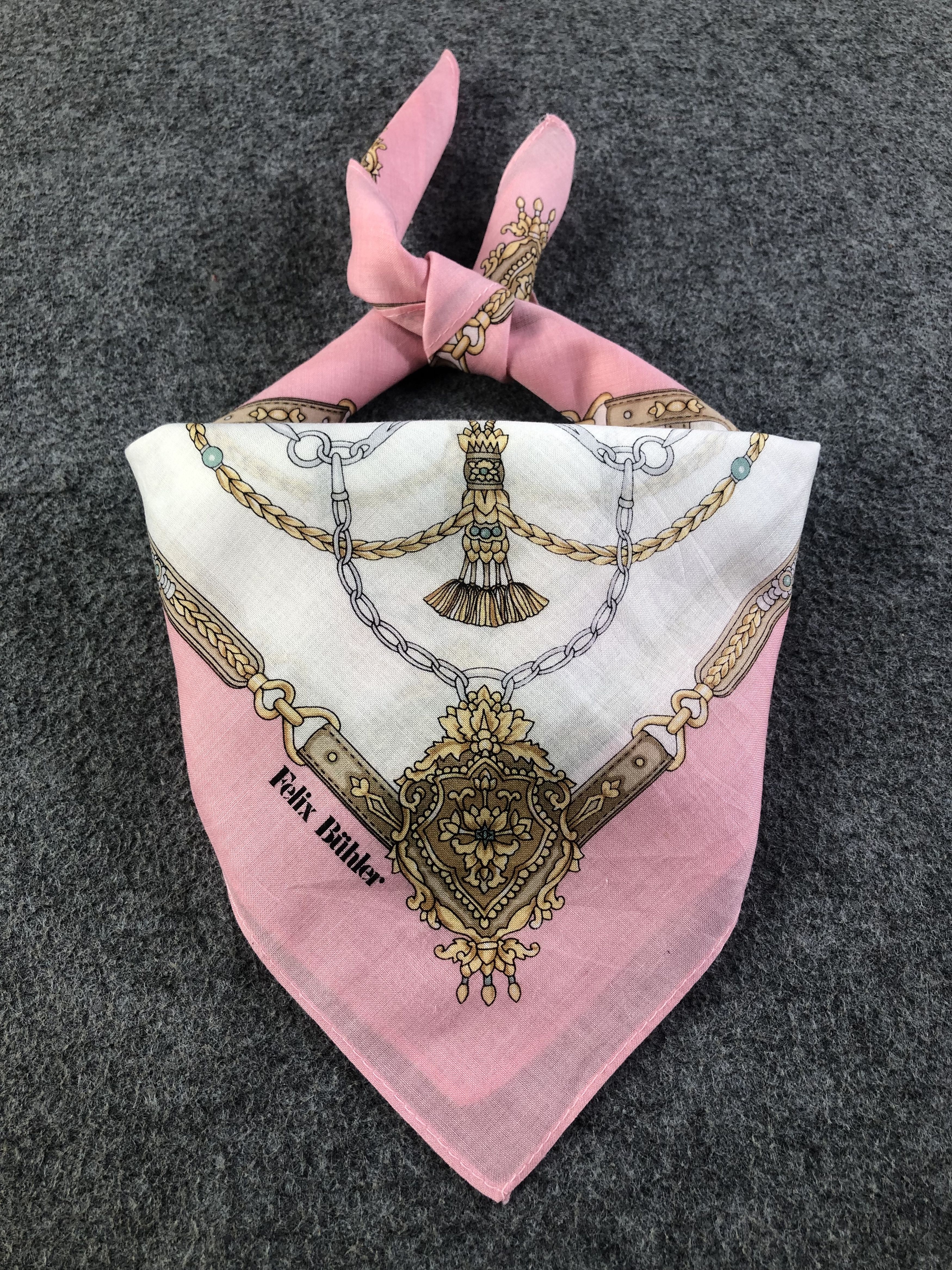 Vintage Felix Buhler Handkerchief / Bandana / Neckerchief Size ONE SIZE - 1 Thumbnail