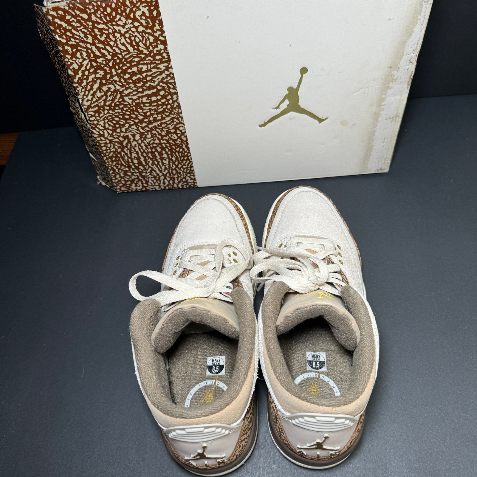 Jordan Brand × Nike Size 8.5 - Nike Air Jordan 3 Retro Palomino Men's Shoes Size US 8.5 / EU 41-42 - 4 Thumbnail
