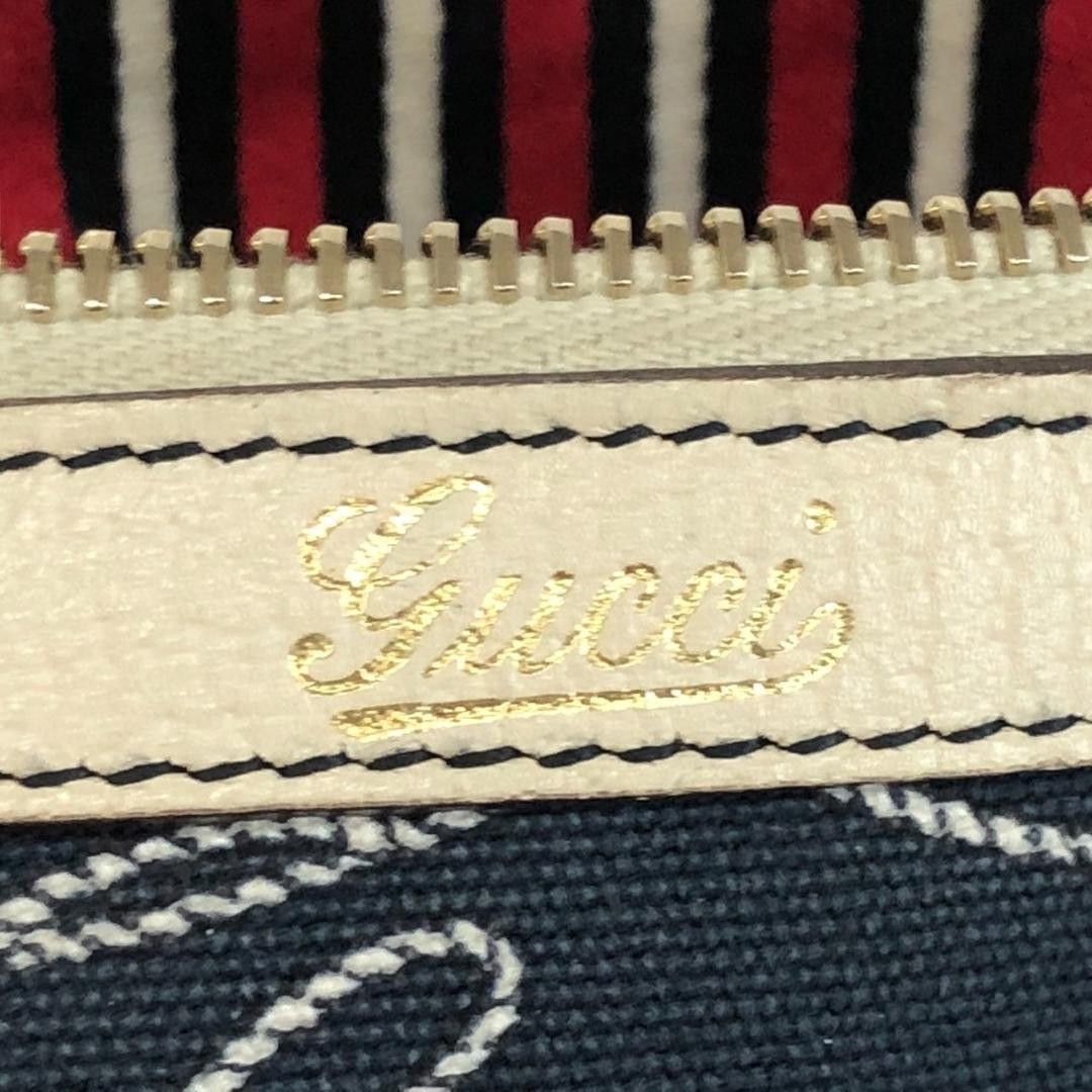 Gucci Gucci - Navy Monogram Handbag Shoulder Bag Blue Size ONE SIZE - 8 Thumbnail