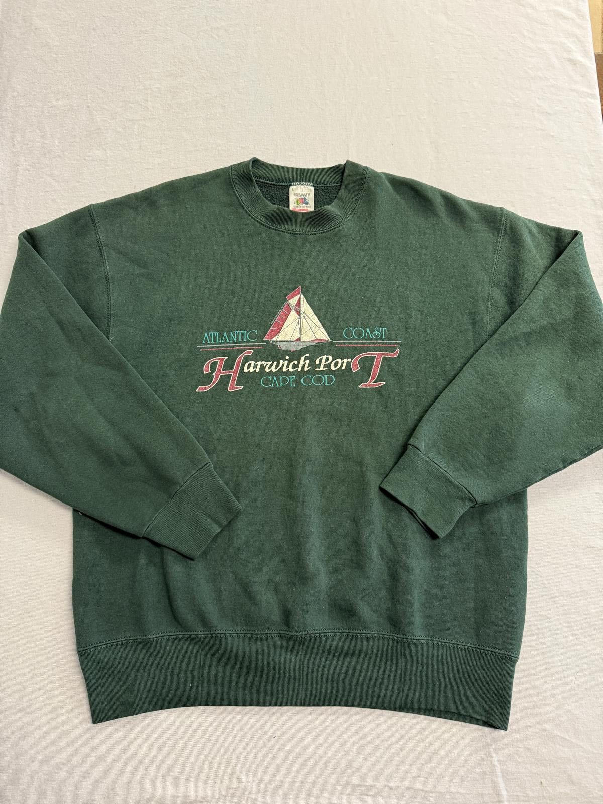 Fruit Of The Loom Vintagte Cape Code Sailing Crewneck Harwich Port Sweatshirt Size US L / EU 52-54 / 3 - 1 Thumbnail