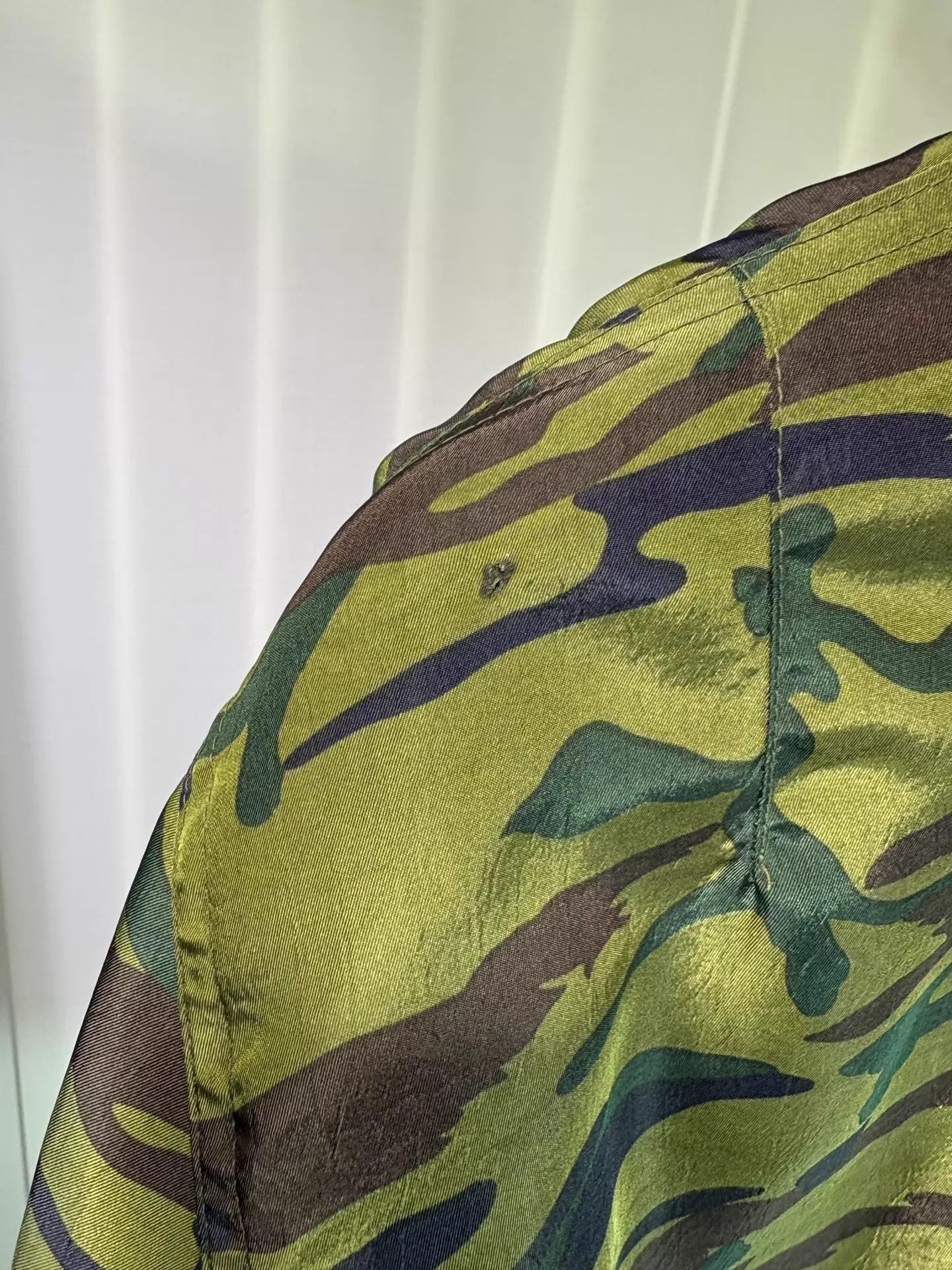 Jean Paul Gaultier JPG 80s Heart Camo Short Wide MA-1 Bomber Jacket Size US M / EU 48-50 / 2 - 4 Thumbnail