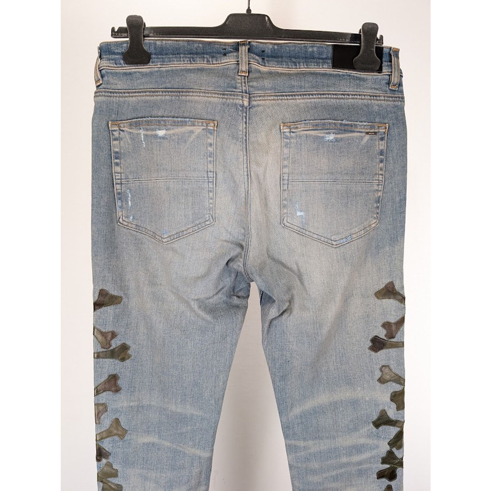 Amiri o1rshd1 Camo Bones Jeans in Clay Indigo Size US 34 / EU 50 - 13 Thumbnail