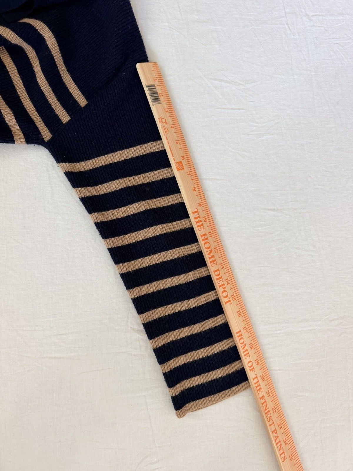 Rails Rails Harris Camel Navy Stripe Wool Cashmere Sweater Size M / US 6-8 / IT 42-44 - 9 Thumbnail