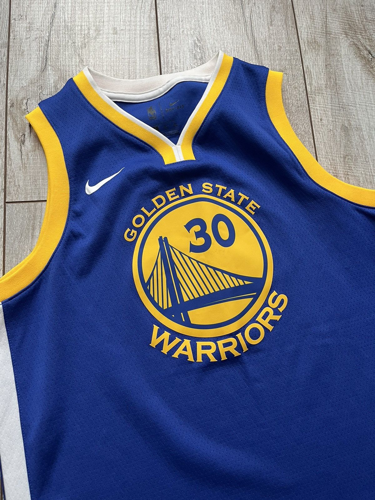NBA × Nike × Vintage Nike Nba Jersey Steph Curry #30 Golden State Warriors Size US S / EU 44-46 / 1 - 2 Thumbnail