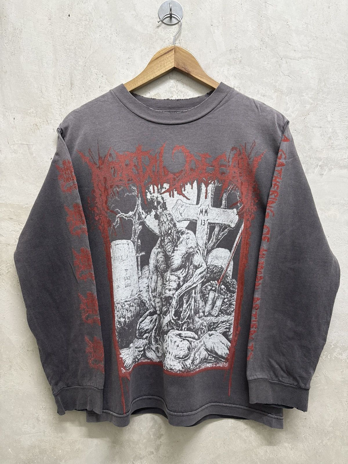 Band Tees Vintage Distressed Mortal Decay Metal Death Thrash Band Tees Size US S / EU 44-46 / 1 - 1 Thumbnail
