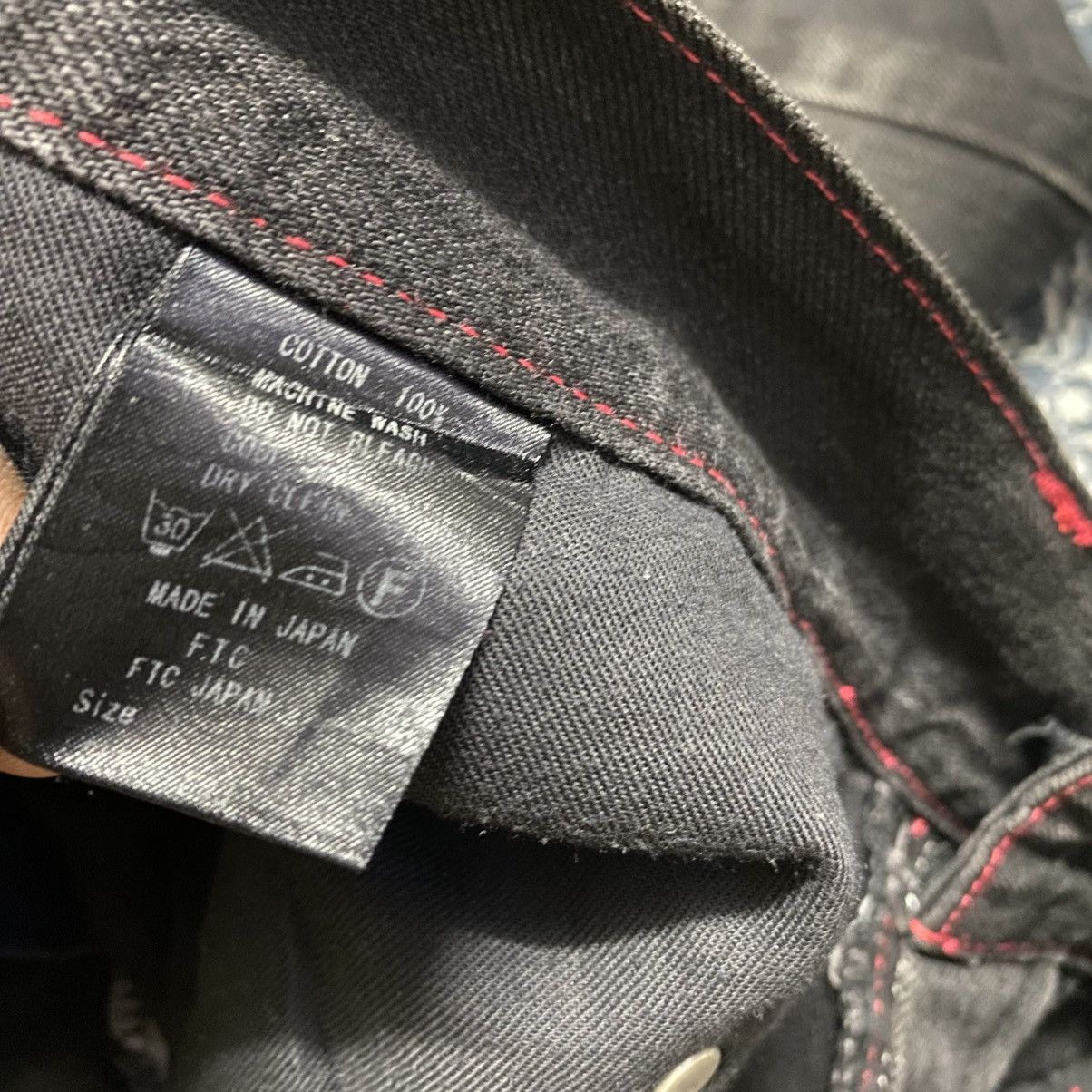 FTC Ftc Black Denim Jeans Red Stitch Size US 34 / EU 50 - 20 Thumbnail