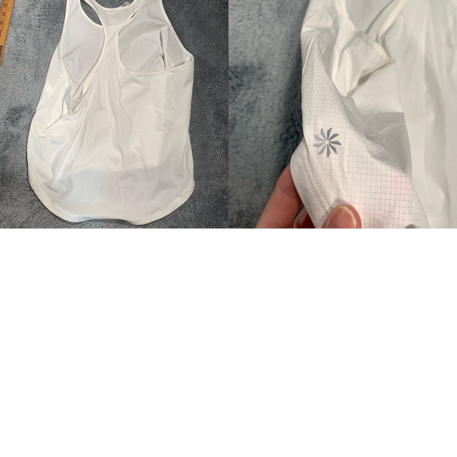 Athleta Athleta White Racerback Top Womens M T-Shirt Racerback White Shirt Size M / US 6-8 / IT 42-44 - 8 Thumbnail