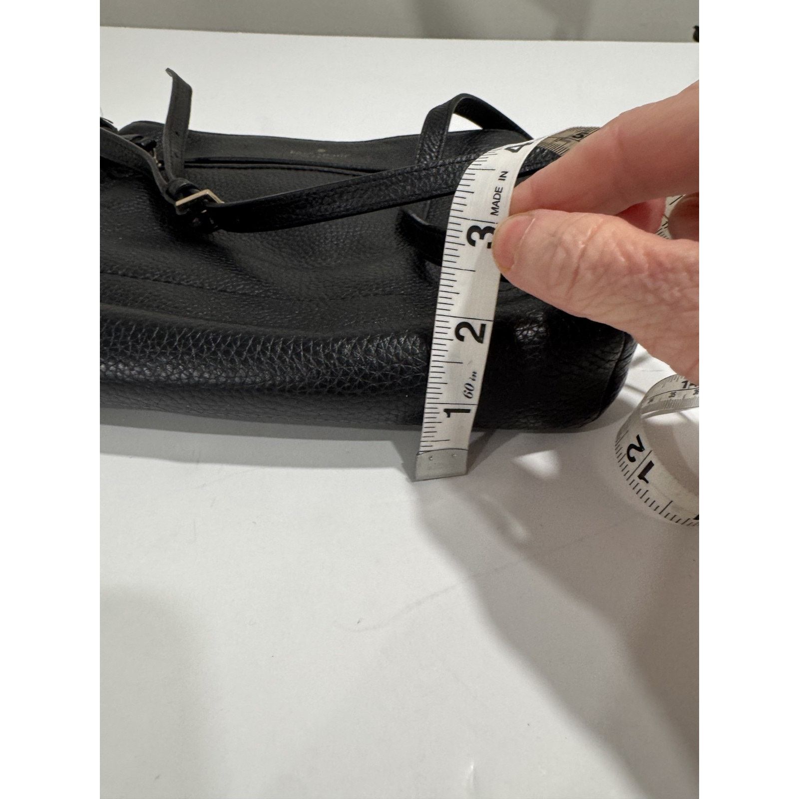 Kate Spade Kate Spade Black Pebbled Leather Crossbody Bag Tassel Medium Size ONE SIZE - 11 Thumbnail