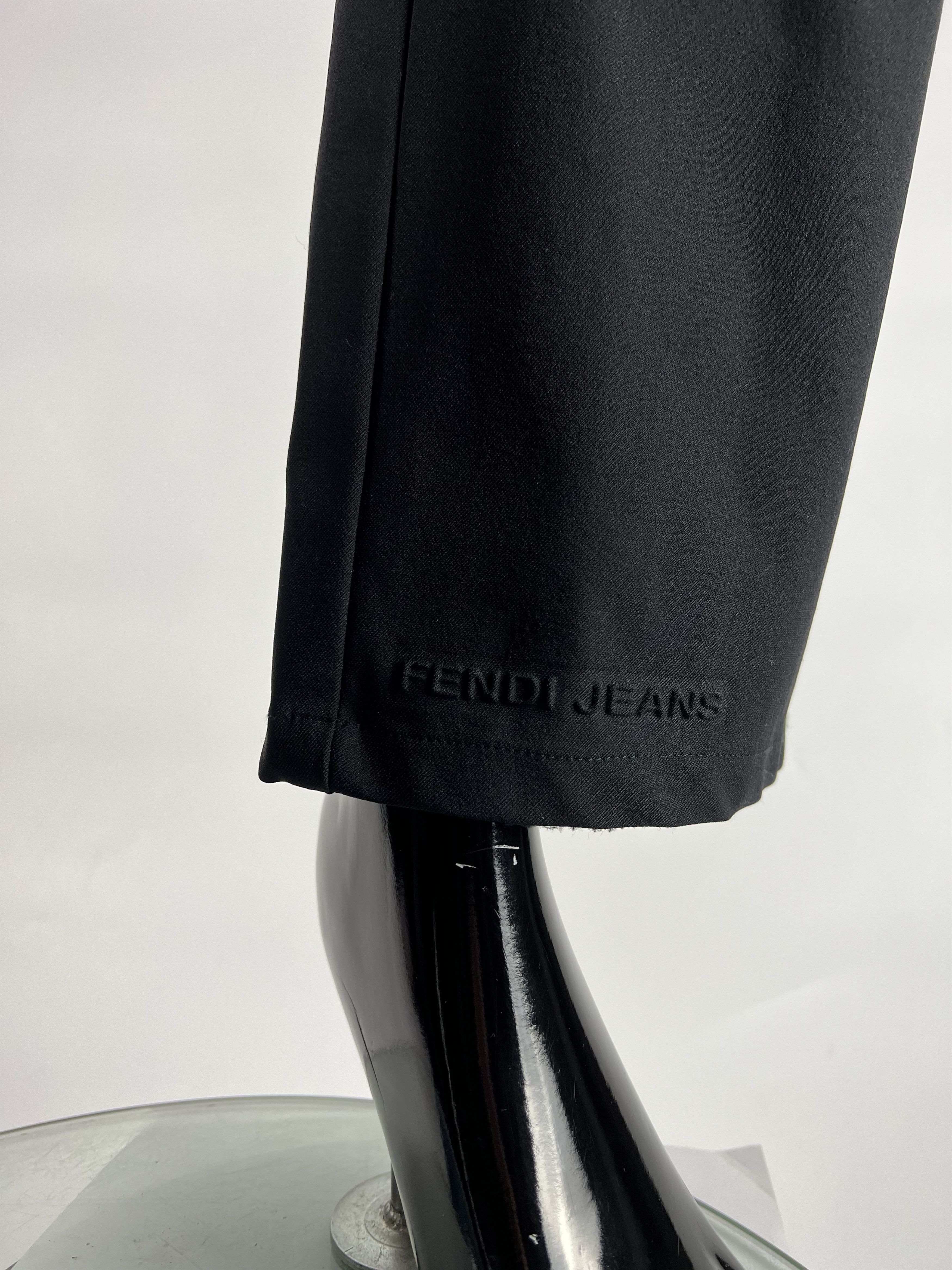 Fendi 90s Rare VTG Fendi Women's Black Pants Size 30" / US 8 / IT 44 - 7 Thumbnail