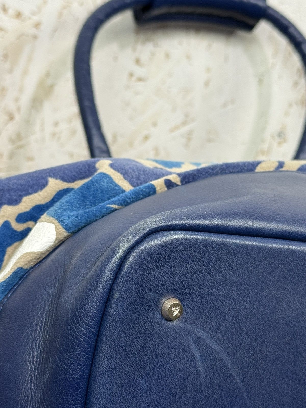 Vivienne Westwood Vivienne Westwood Ocean Camo Suede Leather Travel Bag Size ONE SIZE - 15 Thumbnail