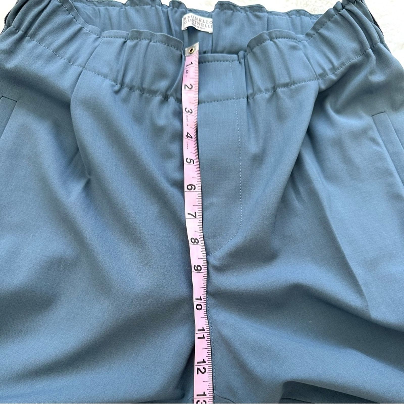 Brunello Cucinelli Brunello Cucinelli women navy pants size 6 US Retail 2250$ Size 28" / US 6 / IT 42 - 12 Thumbnail