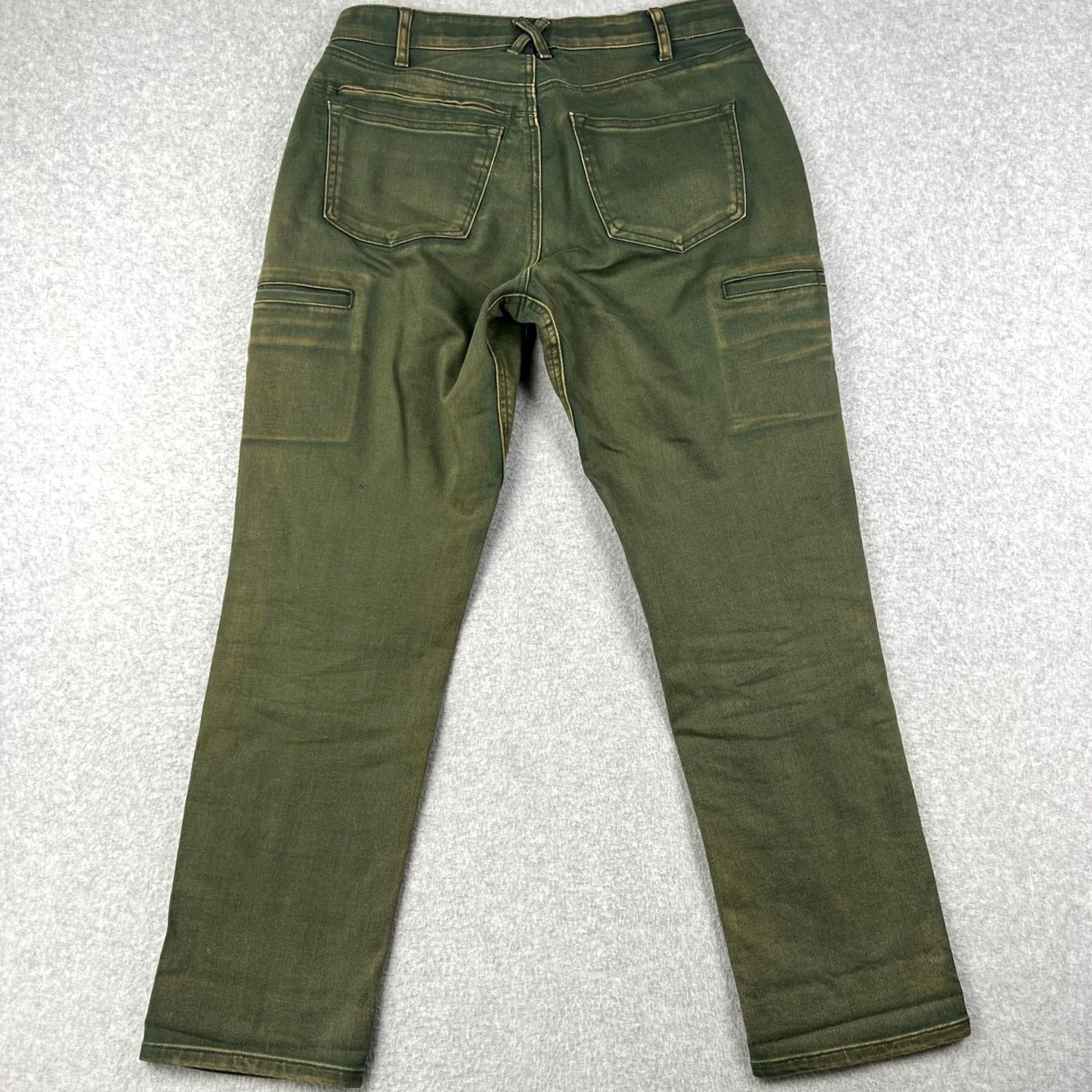 Vintage Dovetail Workwear Shop Pants Stretch Canvas Cargo 34x30 Womens 6 Green Utility Cargo Pants Straight Leg Womens 6 Green Size 28" / US 6 / IT 42 - 2 Thumbnail