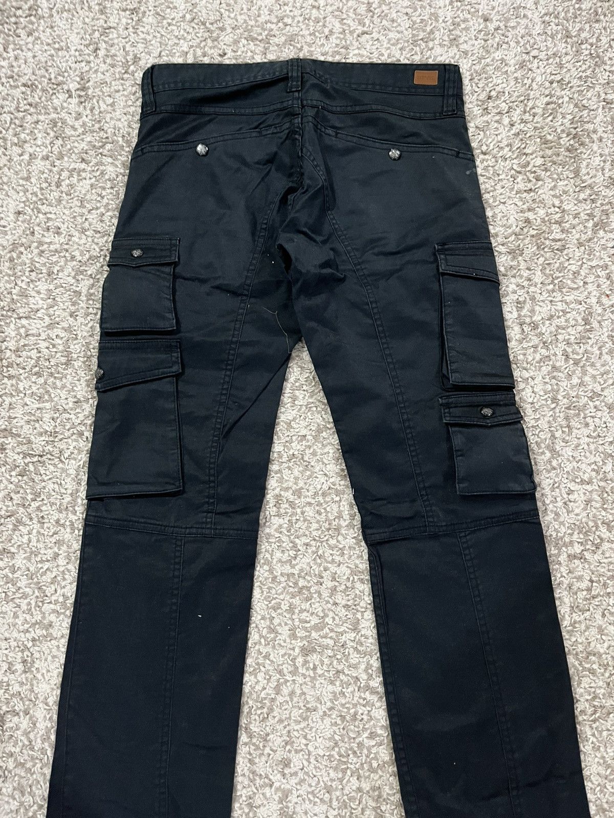 Le Grande Bleu (L.G.B.) RARE‼️🔥🔥🔥 NCFM Black 10-Pocket Gorpcore Cargo Pants – Size 33 Size US 33 - 8 Thumbnail