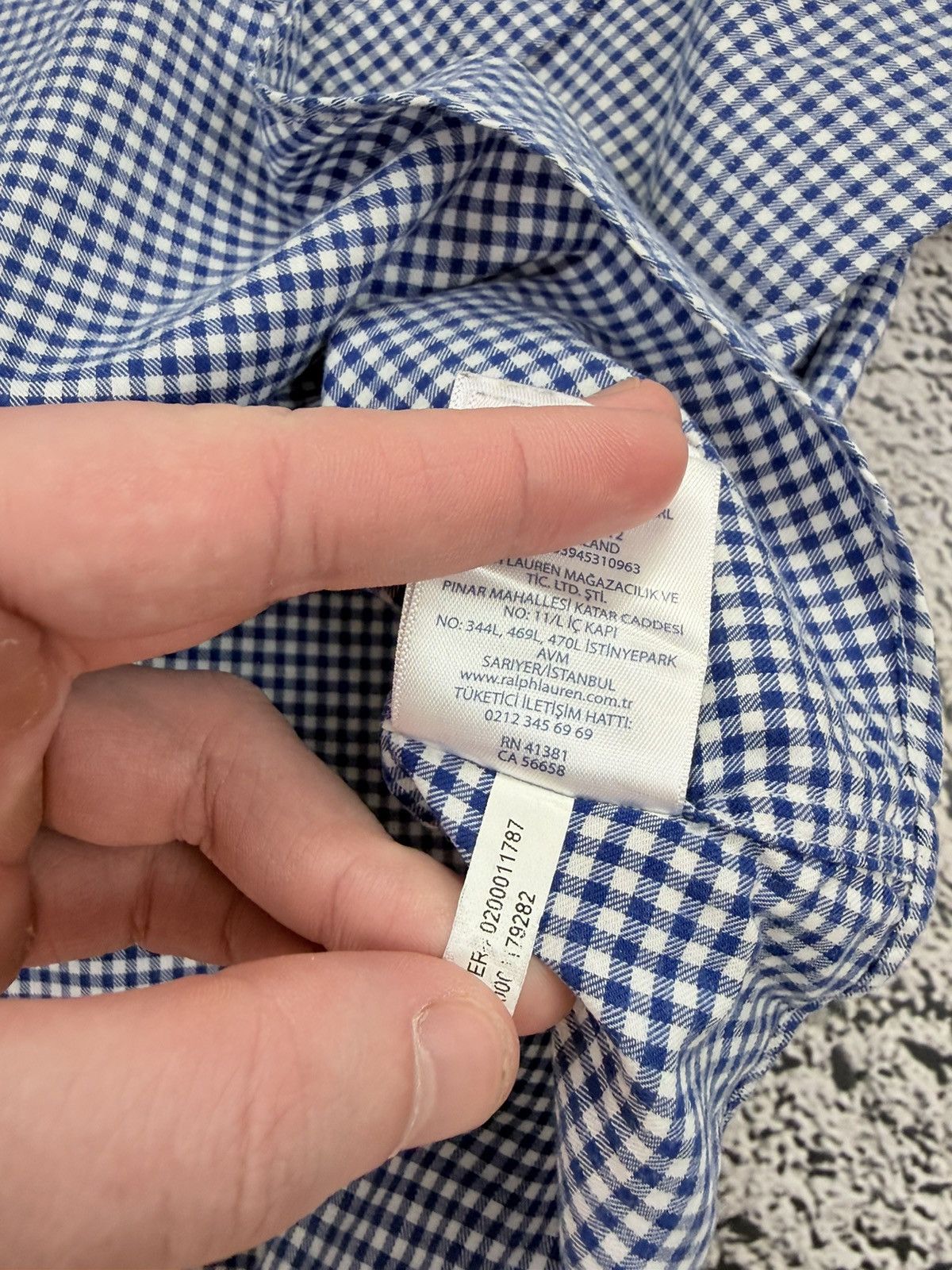 Ralph Lauren Polo Ralph Lauren Blue Gingham Button Down Shirt XL Size US XL / EU 56 / 4 - 7 Thumbnail