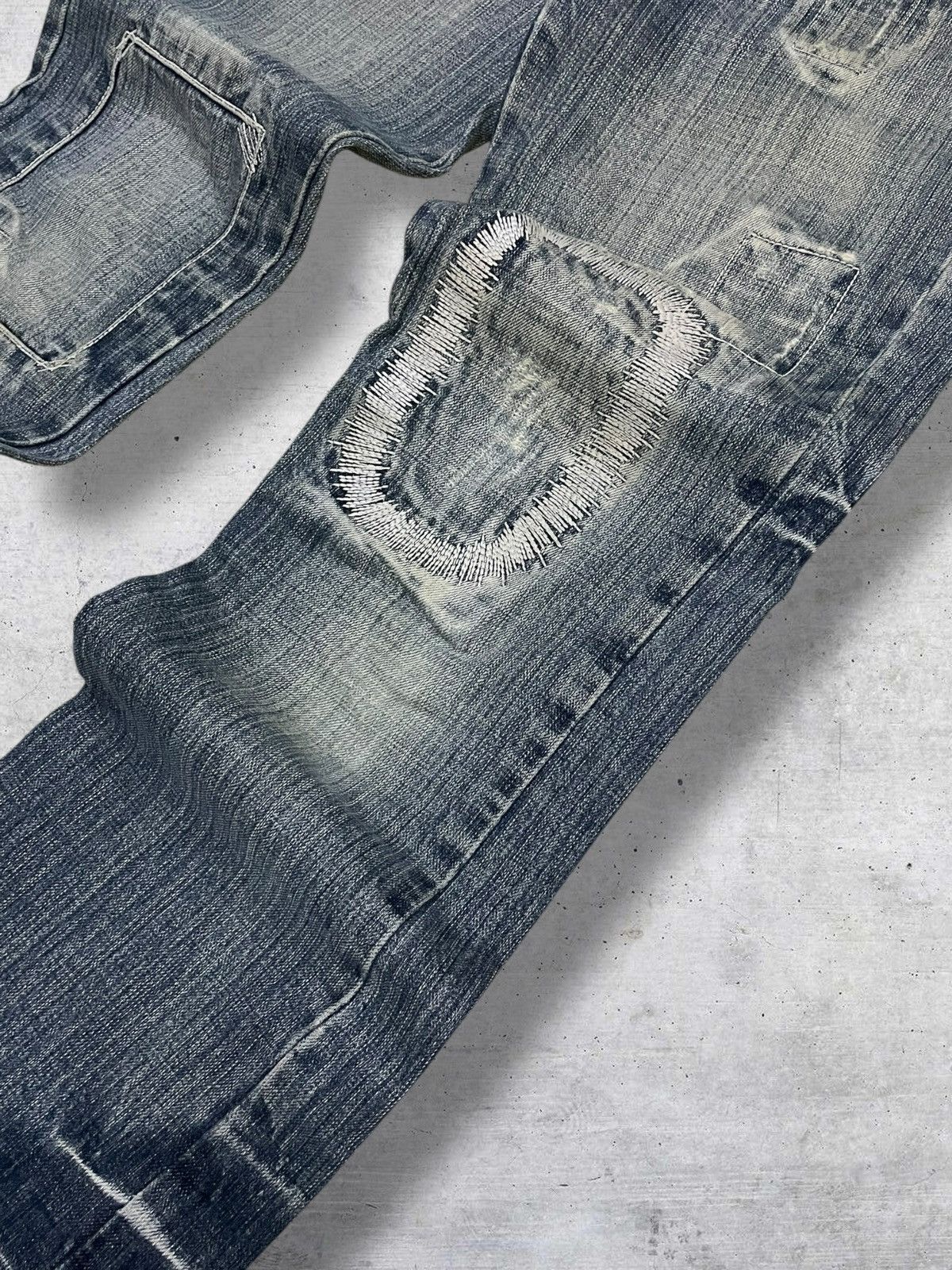 Hysteric Glamour CAMEL ROAD 90S OG JAPAN DESIGNER PATCHWORK DISTRESSED DENIM Size US 31 - 8 Thumbnail