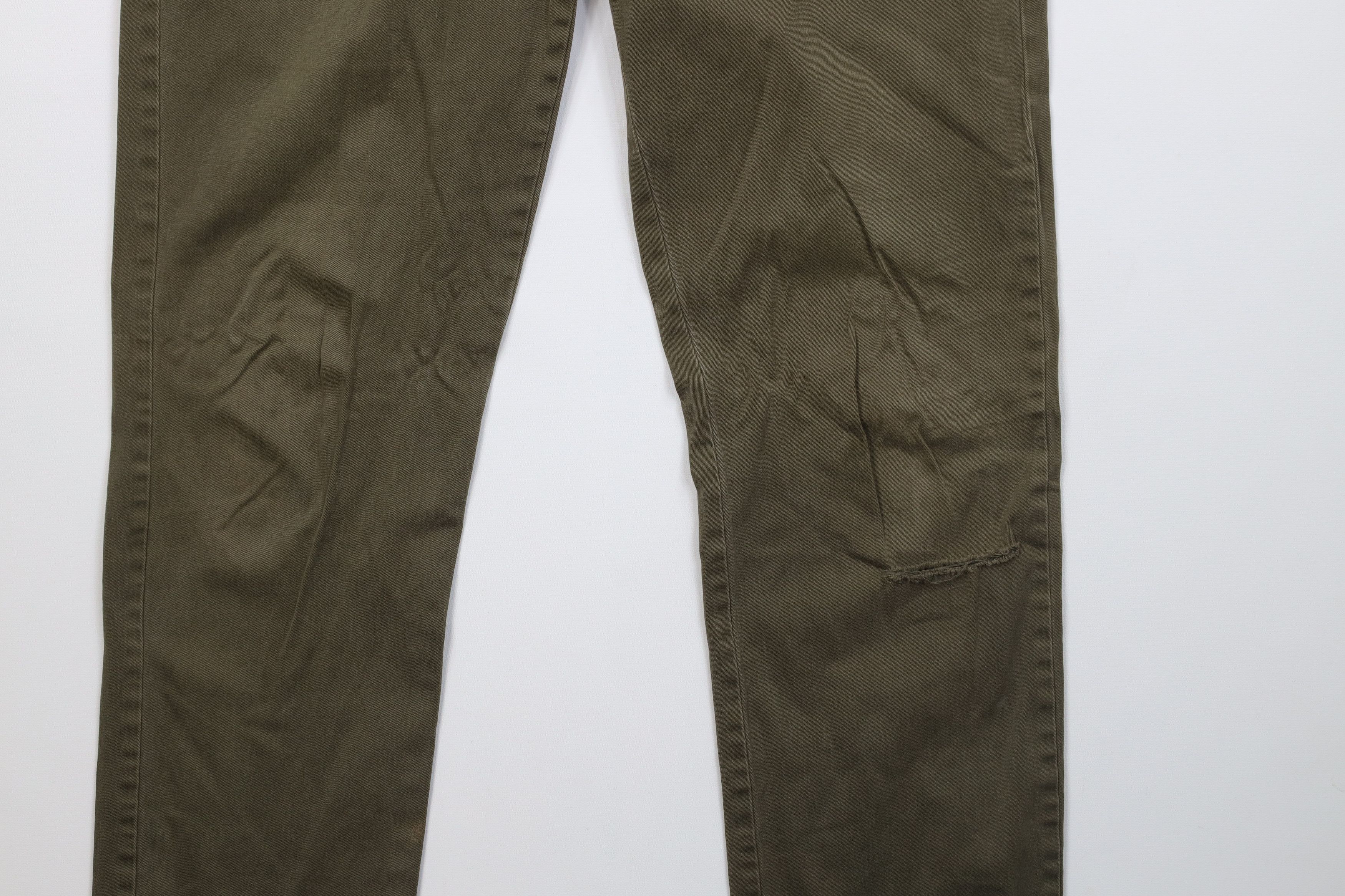 J.Crew J Crew 770 Straight Leg Stretch Chino Pants Olive Green Size US 33 - 4 Thumbnail