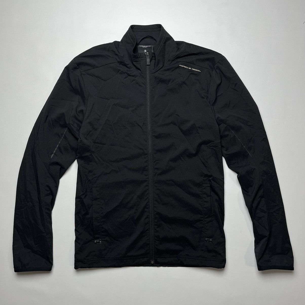 image of Adidas Porsche Design Leather Jacket in Black, Men's (Size Small)