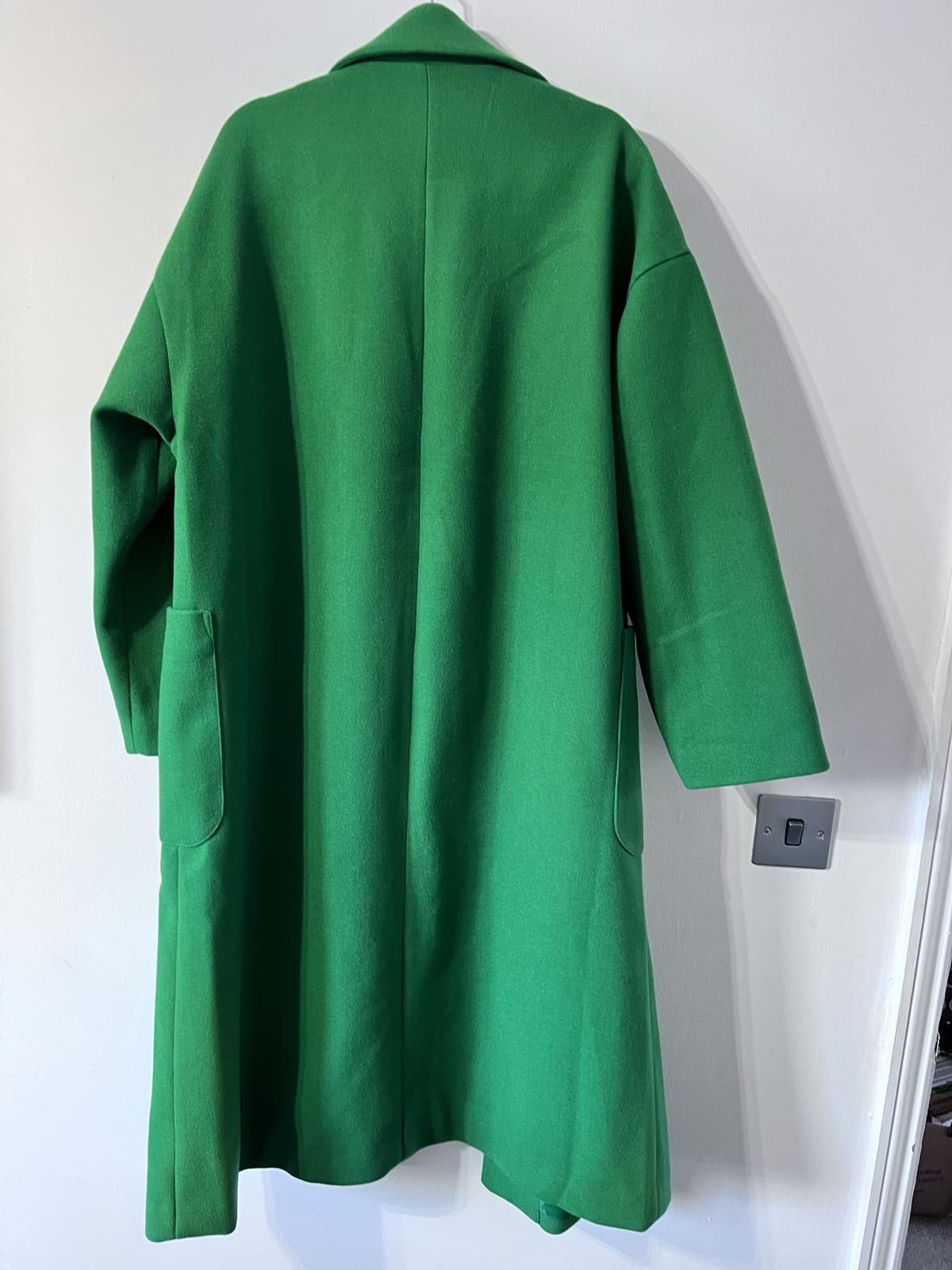 ONES STROKE OMNES Green Sustainable Tailored Coat – Size L Size L / US 10 / IT 46 - 5 Thumbnail
