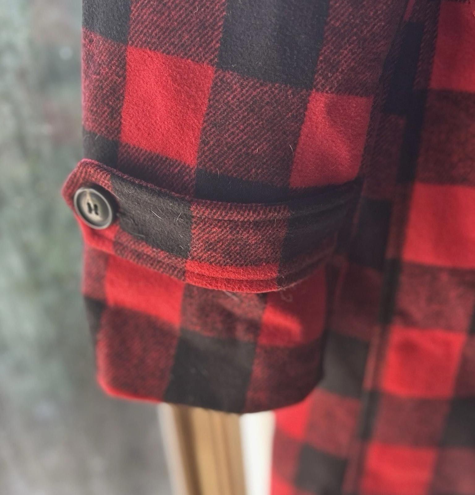 Reason Reason Clothing Red & Black Buffalo Plaid Blazer Jacket Size XL / US 12-14 / IT 48-50 - 3 Thumbnail