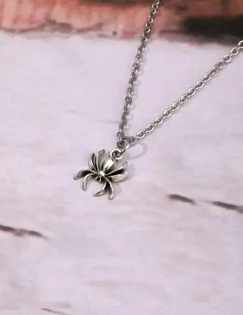 VIBE Vintage Gothic Spider Pendant Necklace sh Size ONE SIZE - 2 Thumbnail