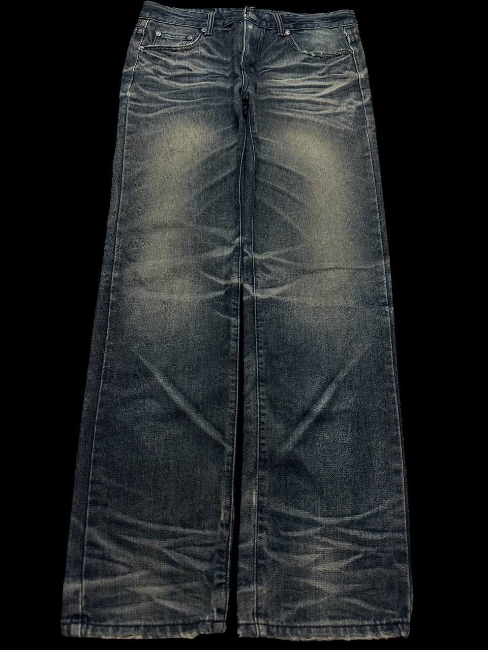 Tornado Mart 💥INSANE💥90s Invisble Japan Dark Clawmark Sick Distressed Size US 32 / EU 48 - 1 Thumbnail