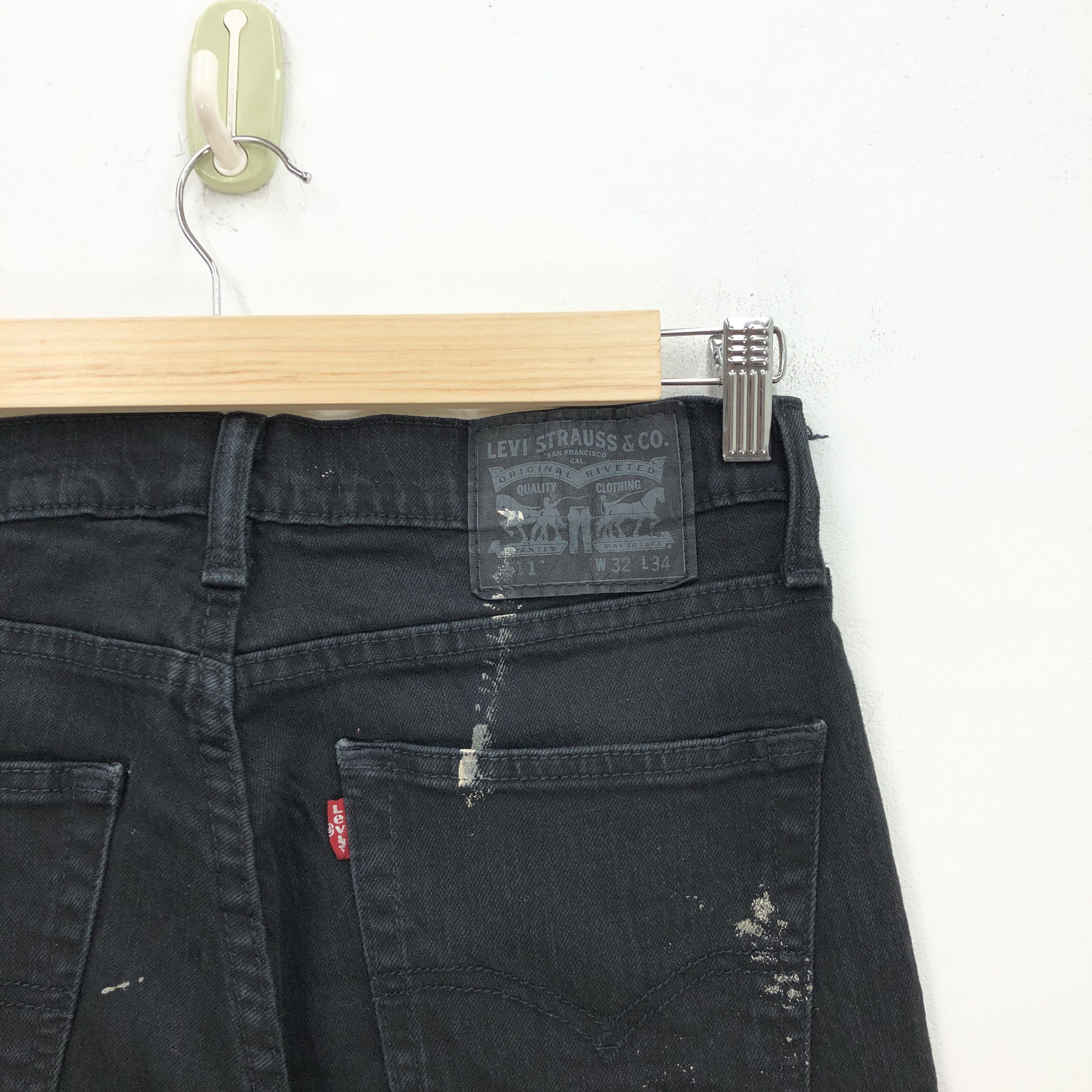 Levi's Vintage Levis Skinny Jeans Levi's Super Black Tapered Denim Size US 32 / EU 48 - 5 Thumbnail