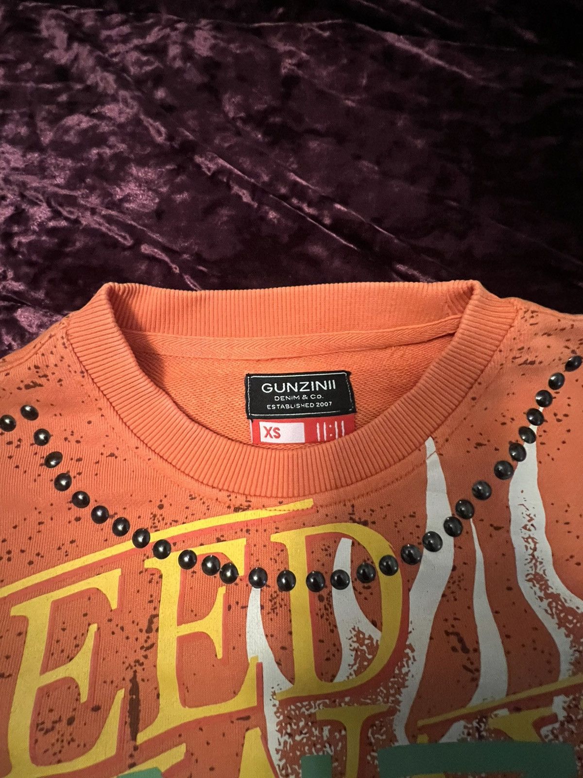 Other Gunzinii Crewneck - Speed 92 Long Sleeve - Orange Size US XS / EU 42 / 0 - 3 Thumbnail