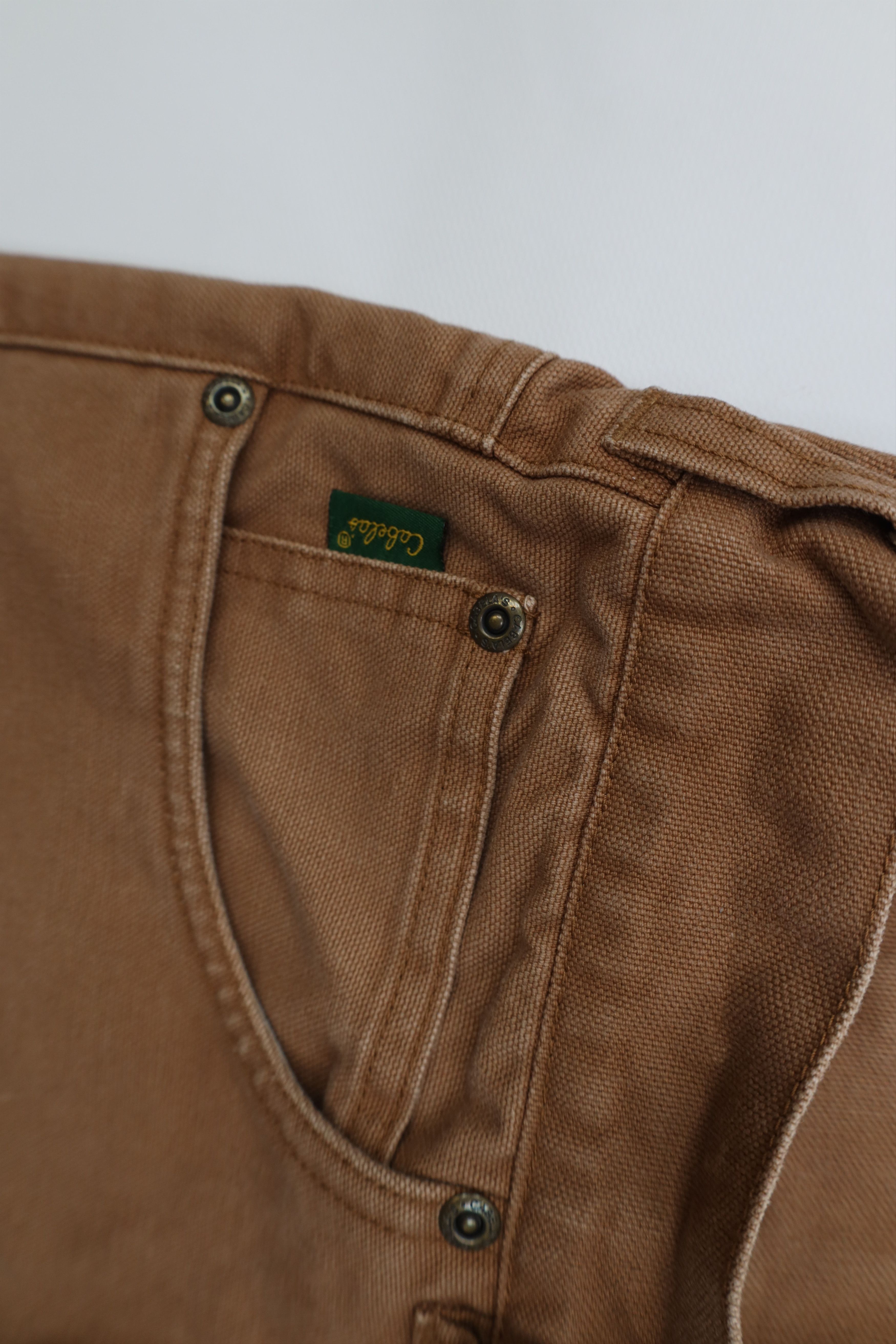 Cabelas Vintage 90s Cabelas Canvas Wide Leg Pants Brown Cotton Size US 32 / EU 48 - 8 Thumbnail