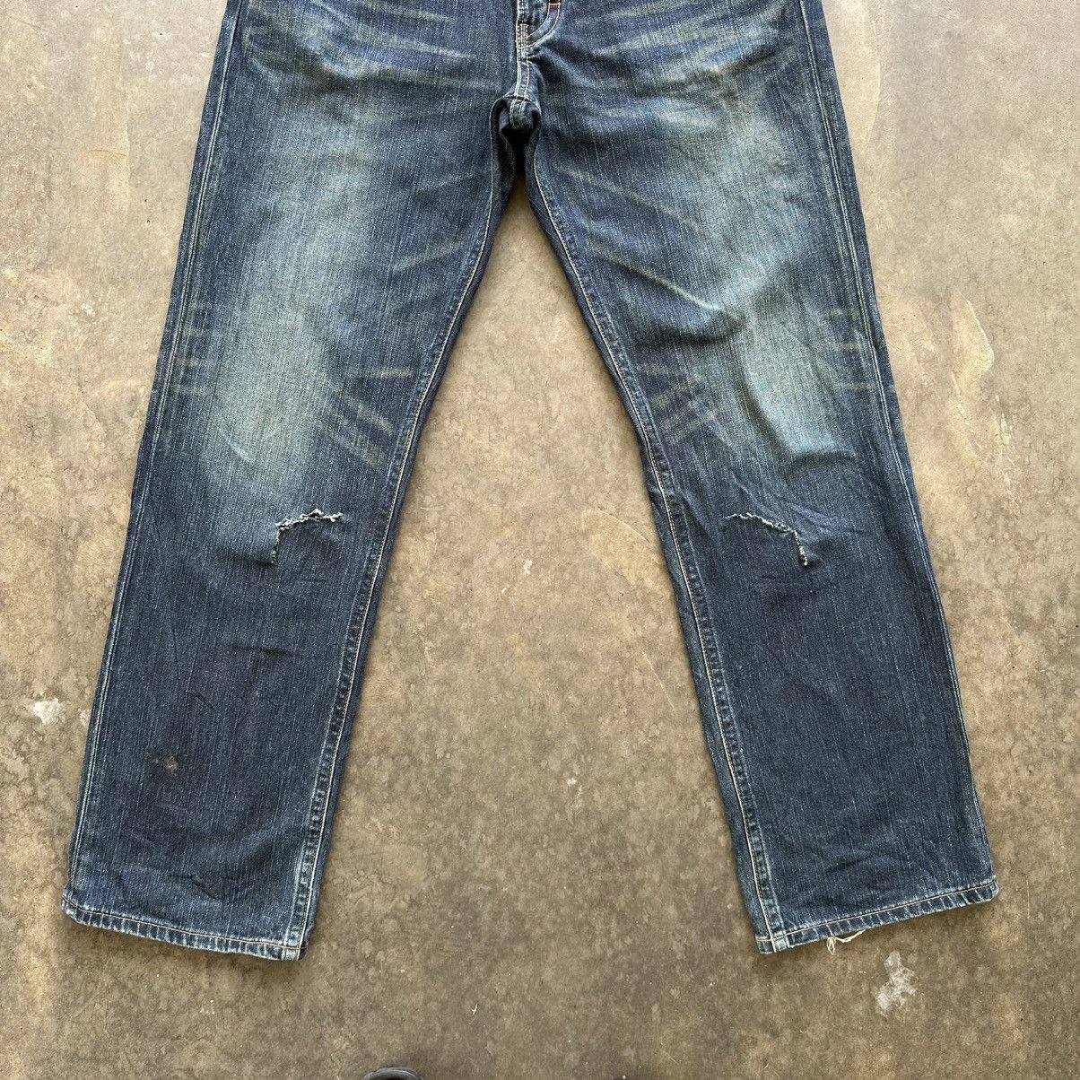 Japanese Brand Vintage Wrangler Distressed Denim Jean Pant W36 Size US 36 / EU 52 - 2 Thumbnail