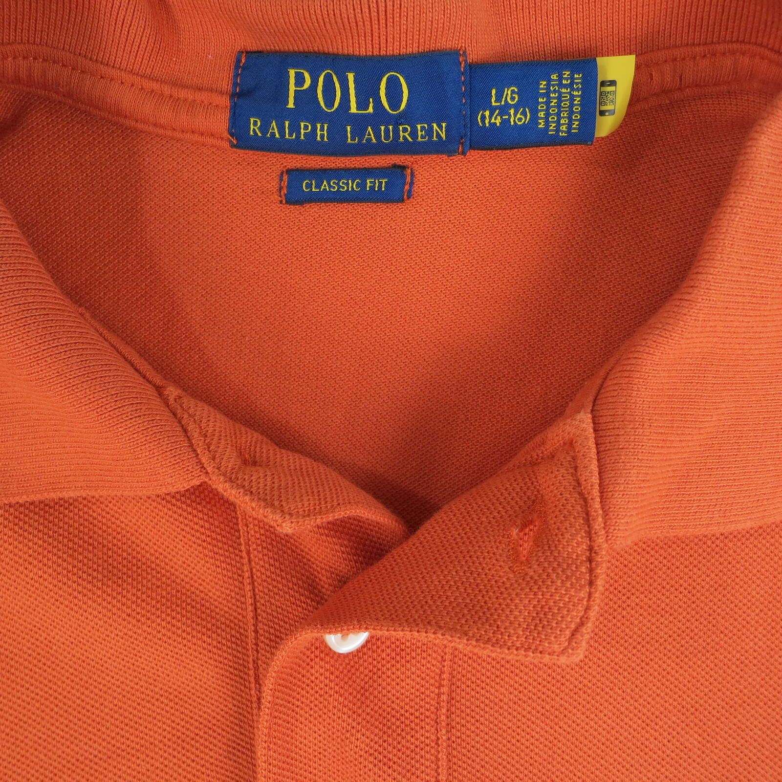 Polo Ralph Lauren Polo Ralph Lauren Classic Fit Orange Polo Shirt Boys L Size US L / EU 52-54 / 3 - 2 Thumbnail