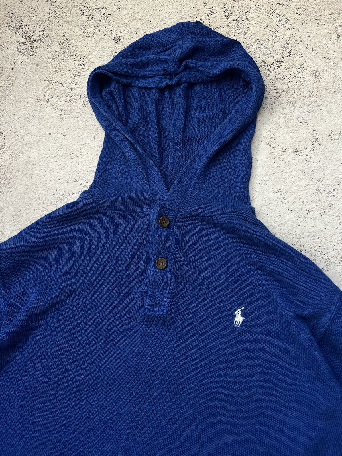 Polo Ralph Lauren × Vintage Polo Ralph Lauren Vintage 100% Linen Light Hoodie Size US M / EU 48-50 / 2 - 1 Thumbnail
