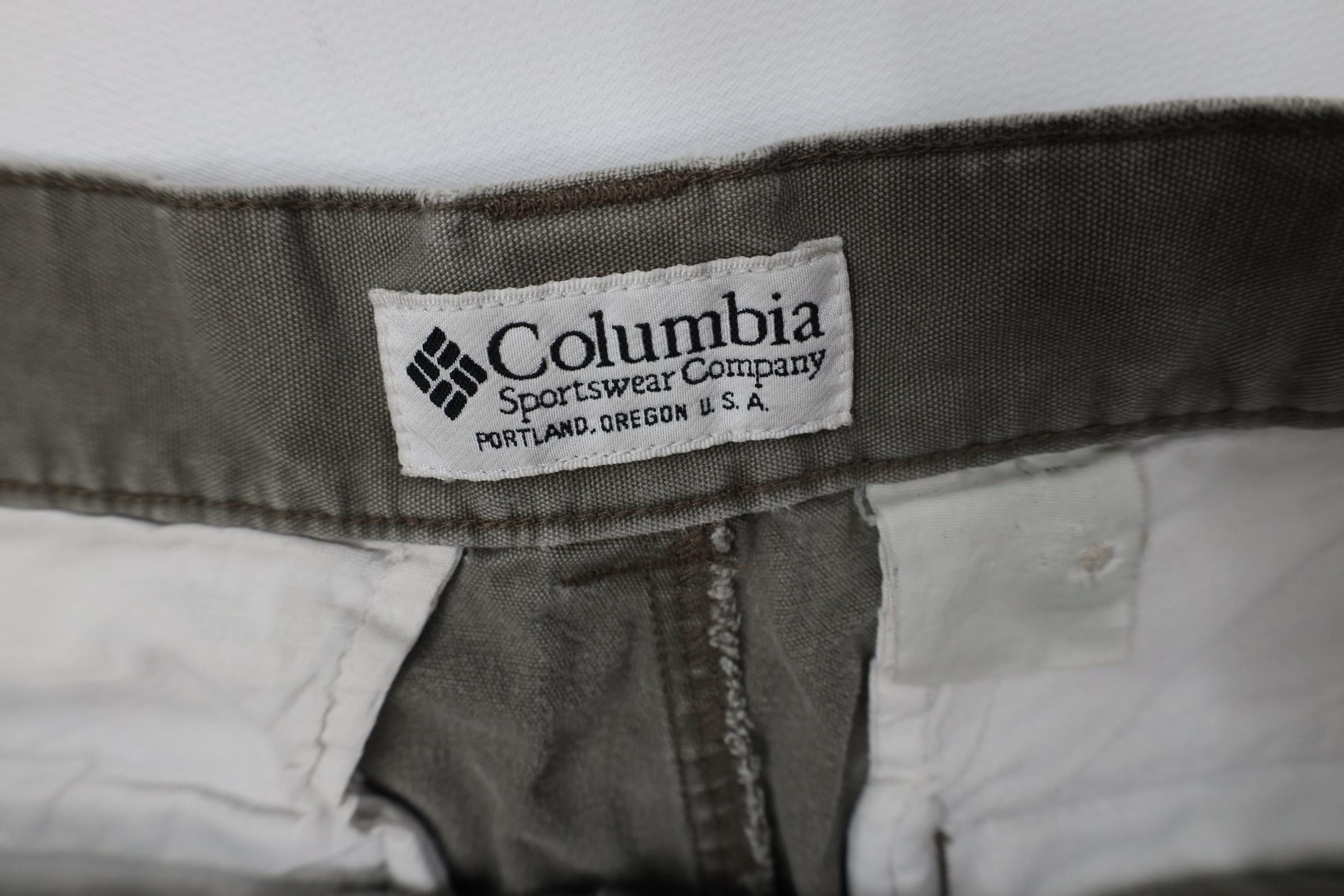 Columbia Vintage 90s Columbia Above Knee Canvas Cargo Shorts Cotton Size US 34 / EU 50 - 7 Thumbnail