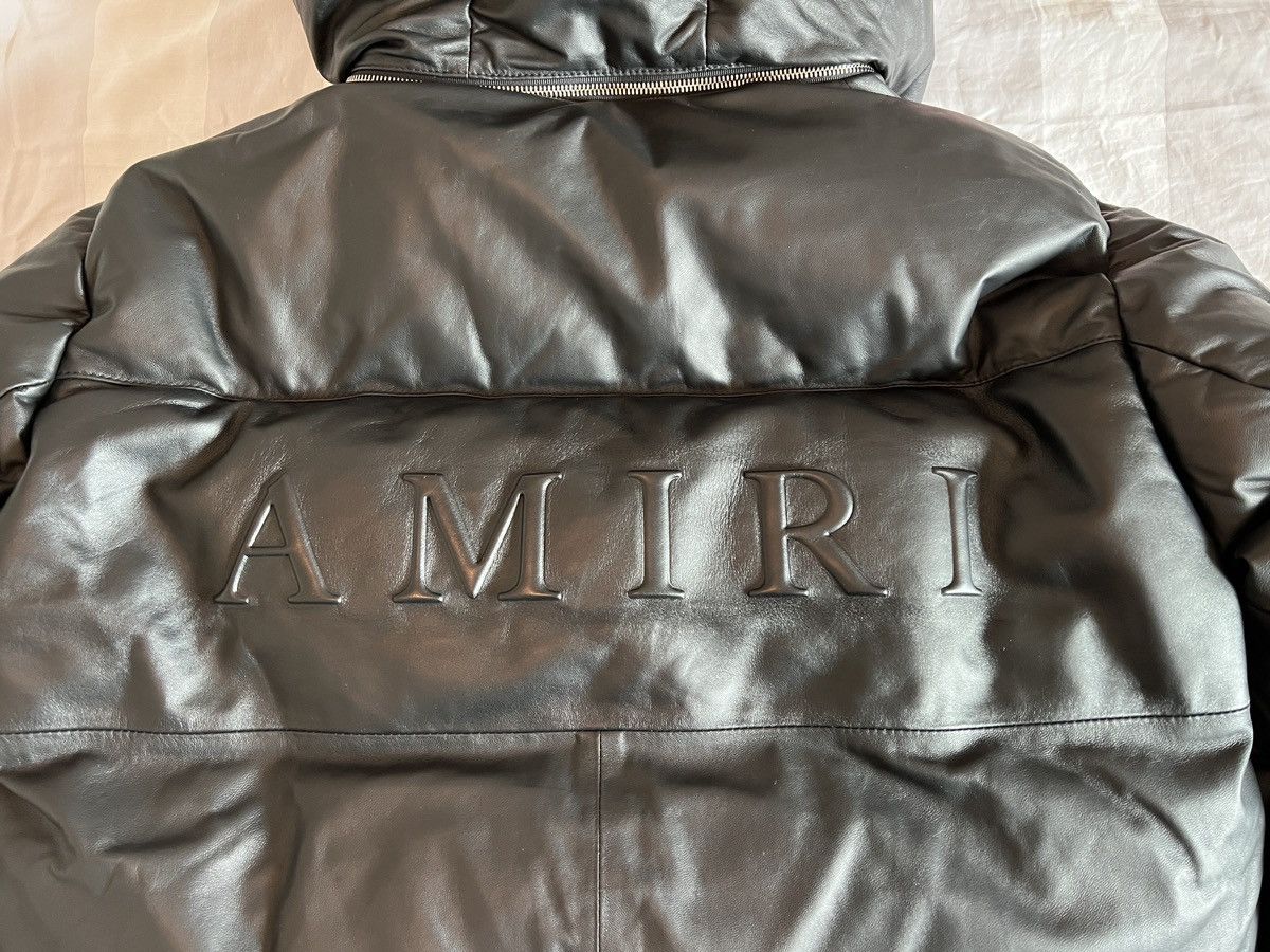 Amiri Amiri leather down Puffa jacket Size US L / EU 52-54 / 3 - 3 Thumbnail