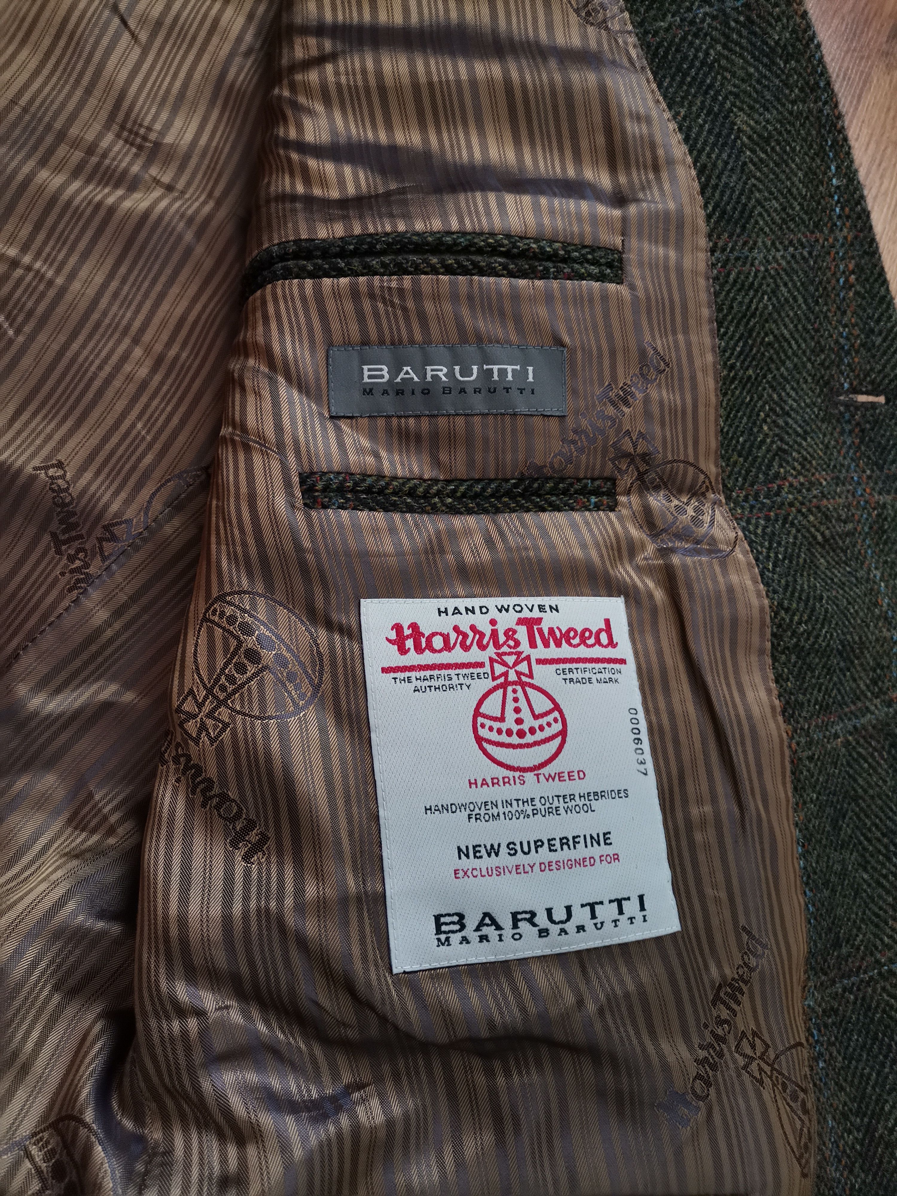 Harris Tweed Barutti x Harris Tweed Wool Blazer Size 44L - 3 Thumbnail