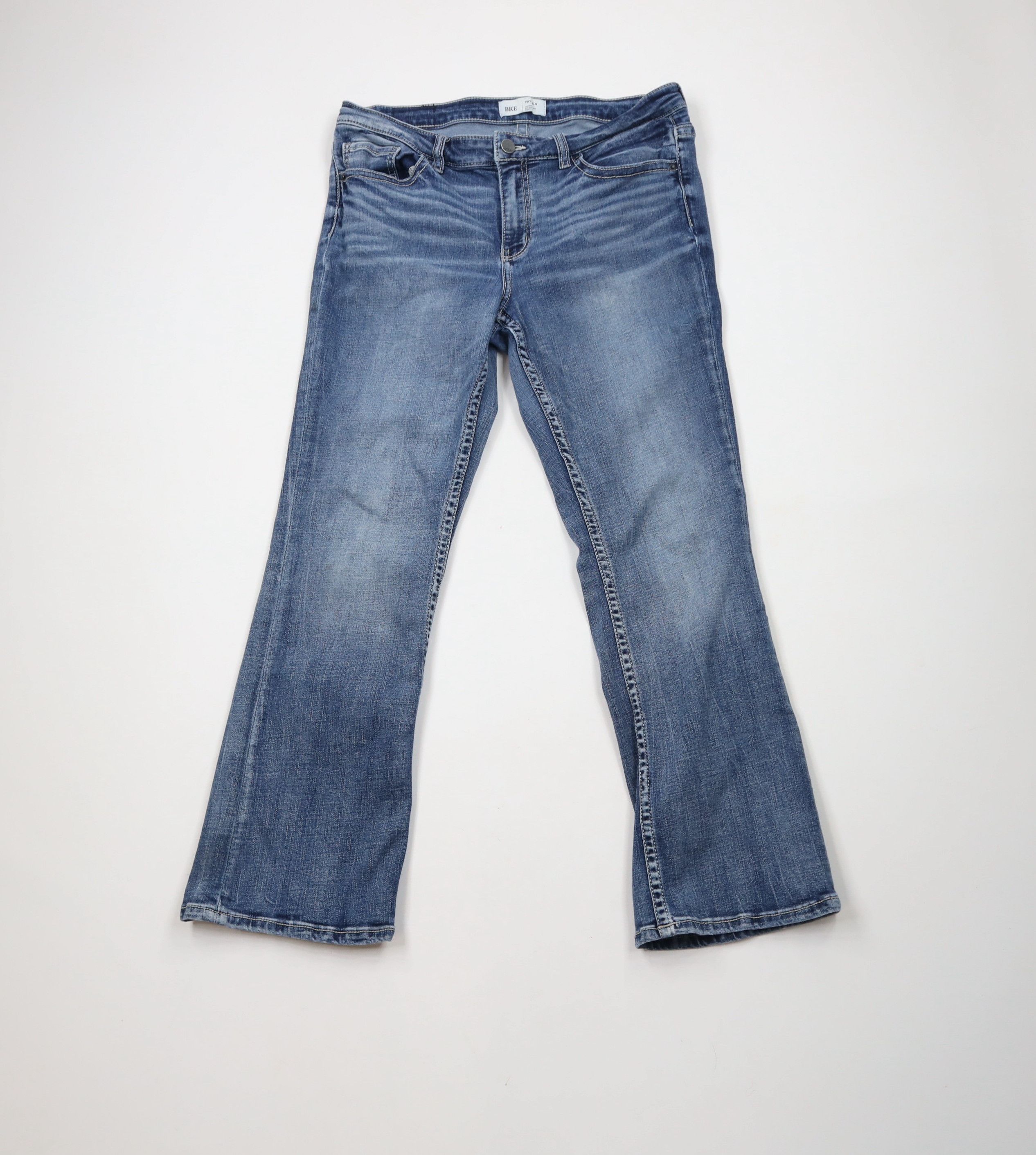 Vintage Buckle BKE Faded Payton Mid Rise Bootcut Denim Jeans Blue Size 32" / US 10 / IT 46 - 1 Thumbnail